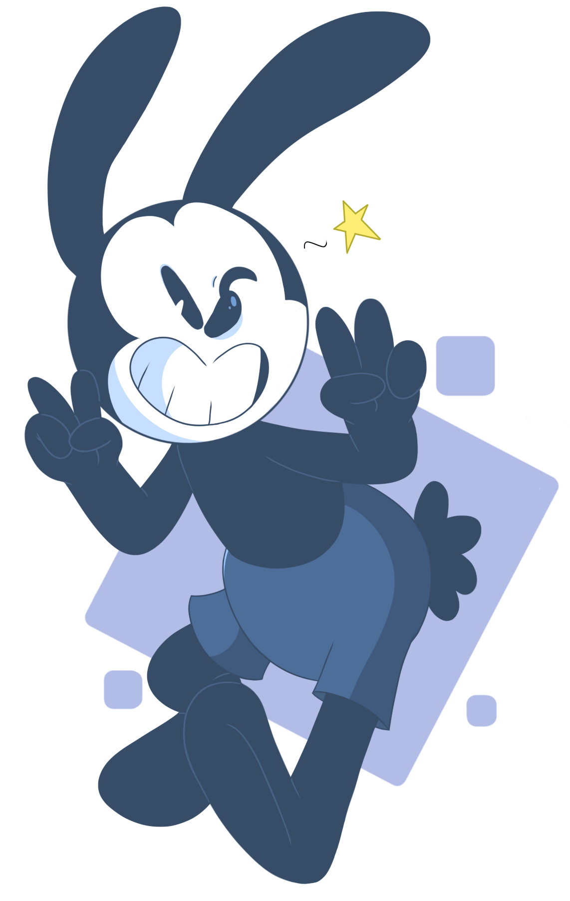 Oswald der glückliche Hase, Zwinkern, Cartoon, Niedlich, Disney, 1150x1810 HD Handy