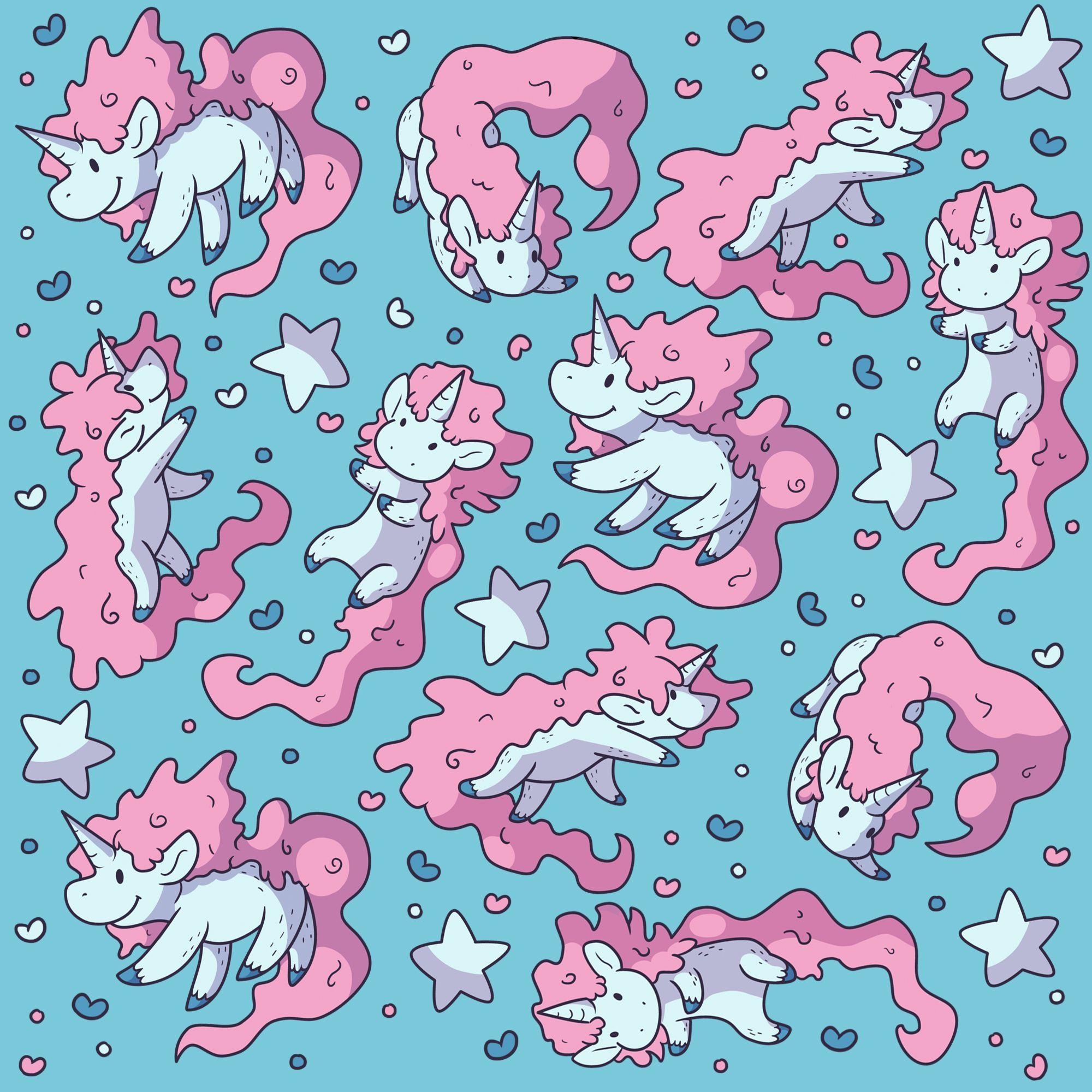 Einhorn, Fantasie, Regenbogen, Magisch, Märchenhafte Kreatur, 2000x2000 HD Handy