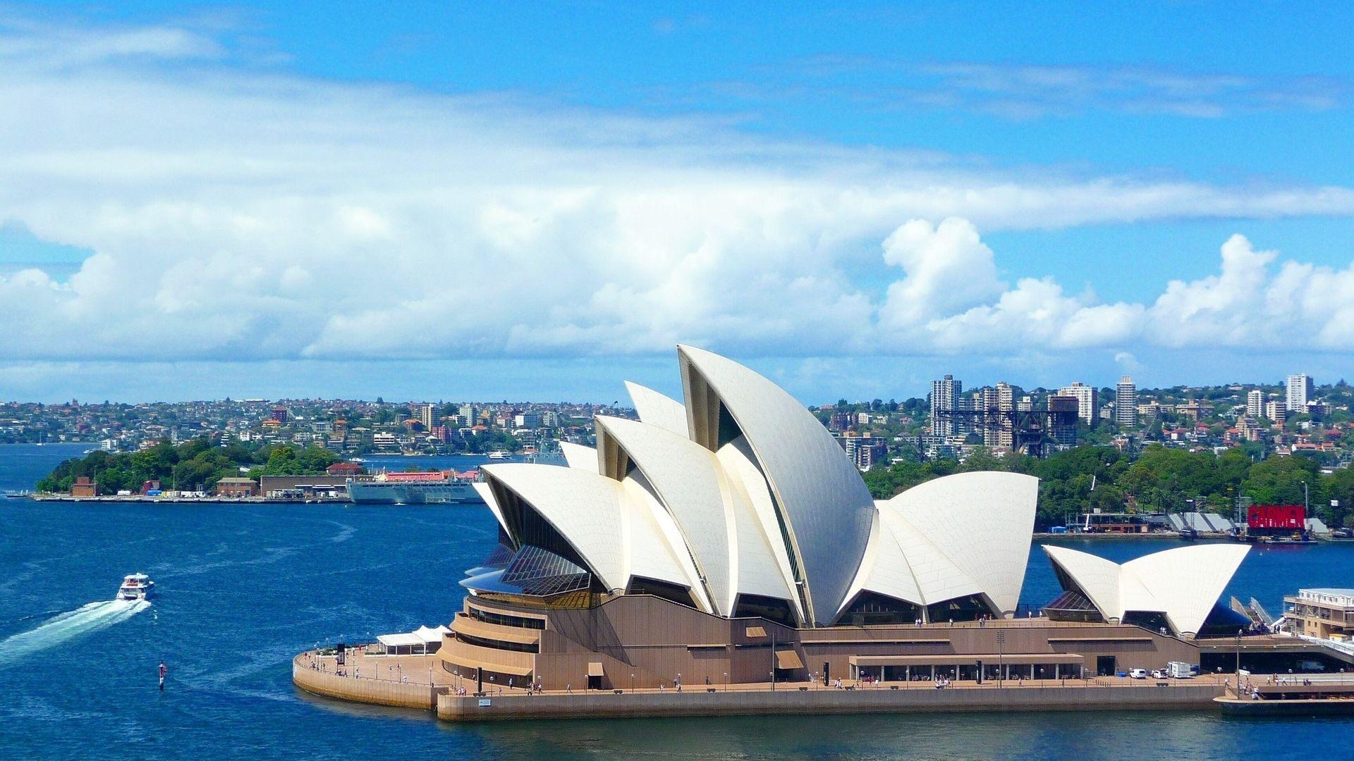 Sydney, Opernhaus, Skyline, Stadtblick, Architektur, 1920x1080 Full HD Desktop