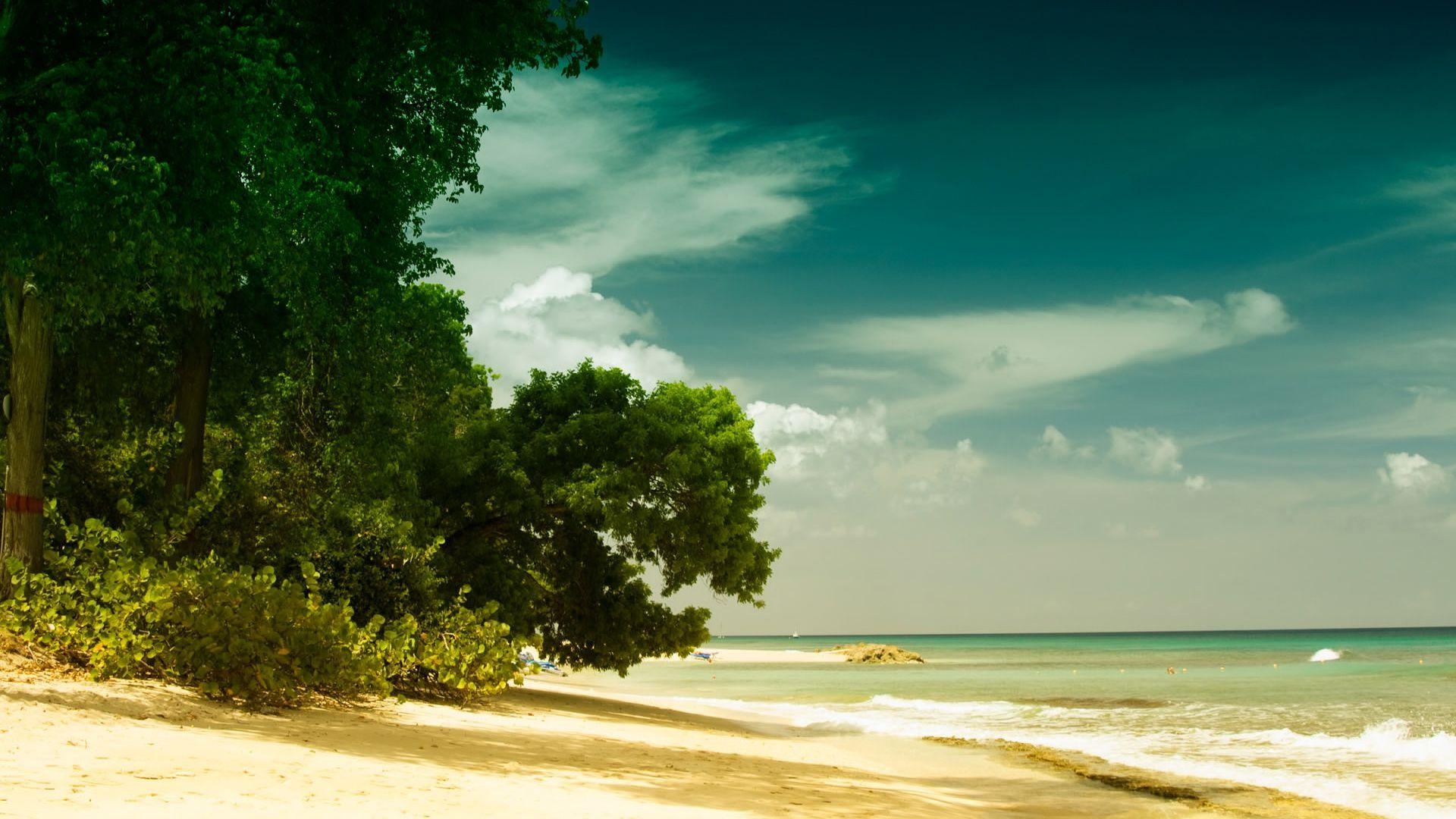 Barbados, Strand, Wellen, Tropisch, Entspannung, 1920x1080 Full HD Desktop