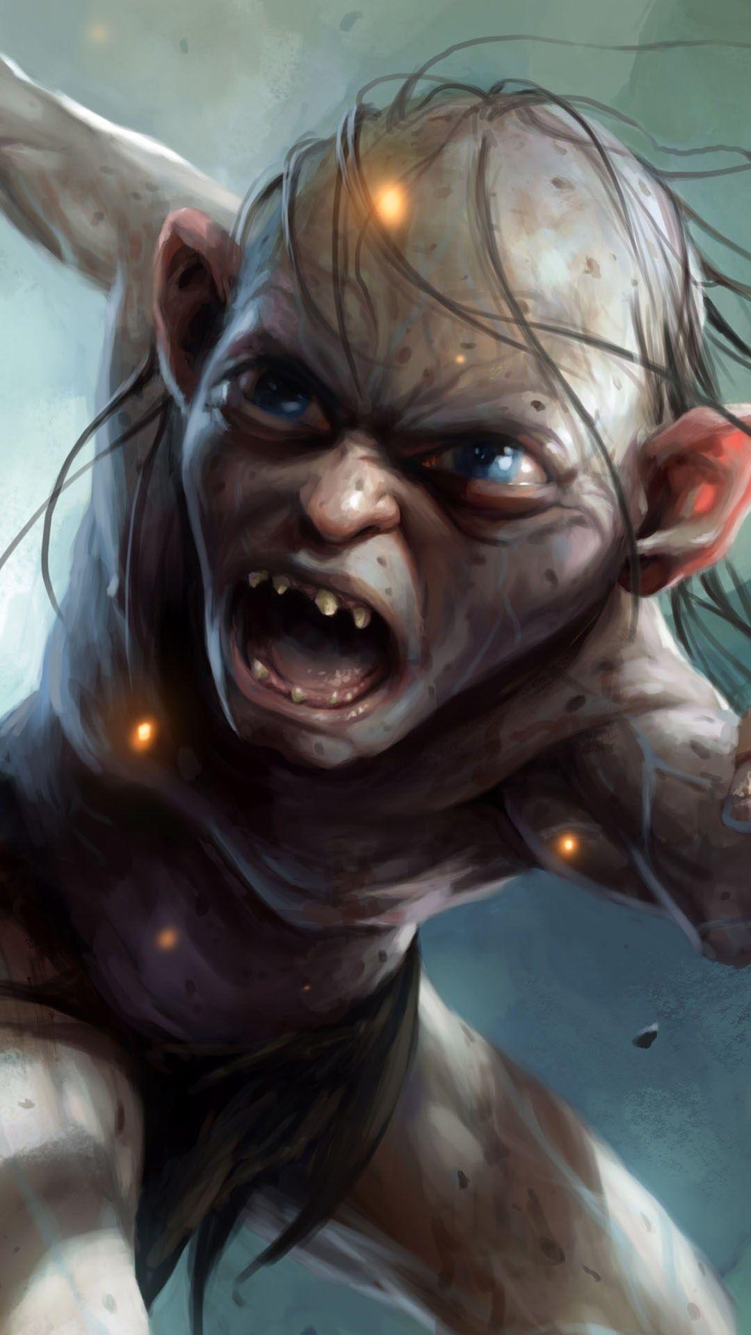 Der Hobbit, Gollum, iPhone 6, iPhone 5, HD, 1080x1920 Full HD Handy