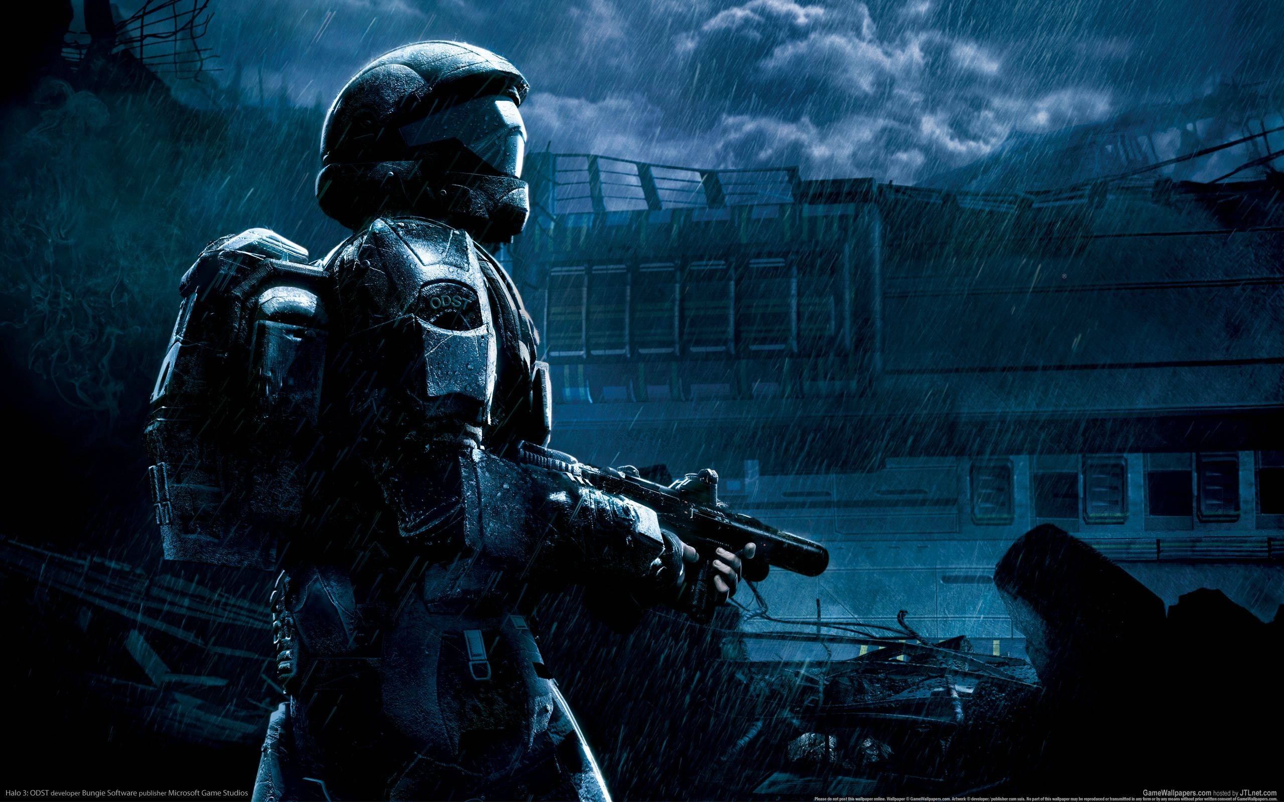 Halo 3 ODST, Gaming, Hintergrund, Soldat, Spannung, 2560x1600 HD Desktop