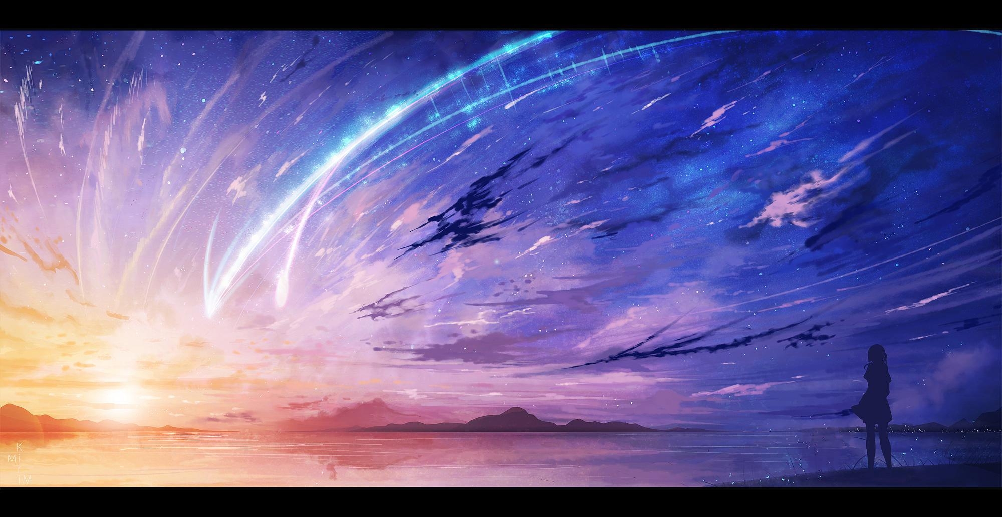 Your Name, iPhone, Anime-Hintergrund, Kimi no Na wa, 2000x1040 HD Desktop