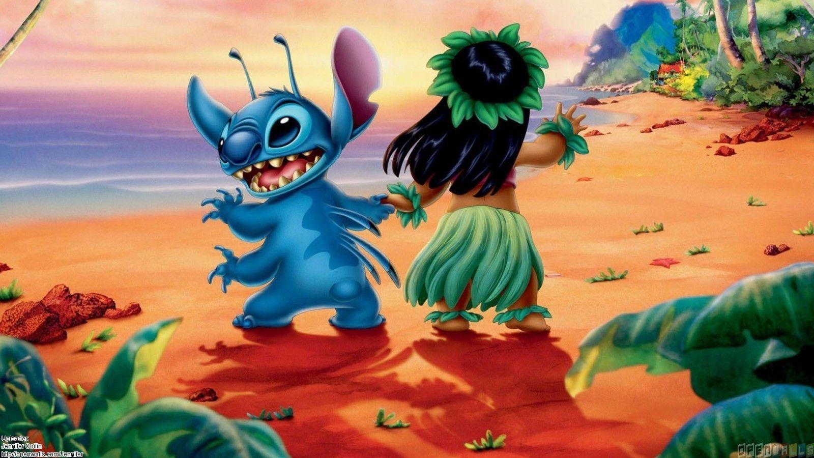 Lilo und Stitch, Cartoon, Hintergrund, Disney, Animation, 1600x900 HD Desktop