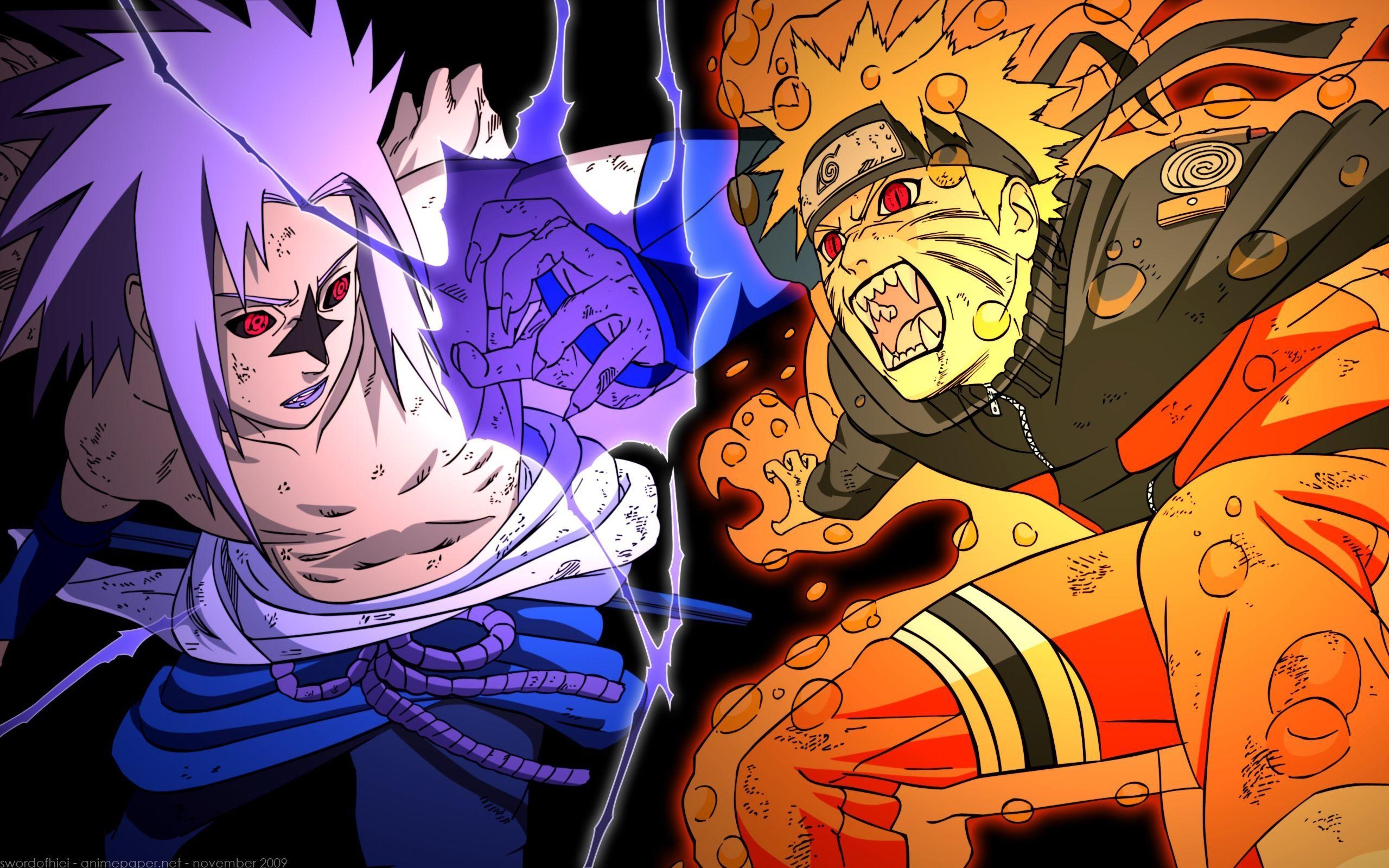 Naruto, Jinchuuriki, Sharingan, Uchiha Sasuke, Uzumaki, 2560x1600 HD Desktop