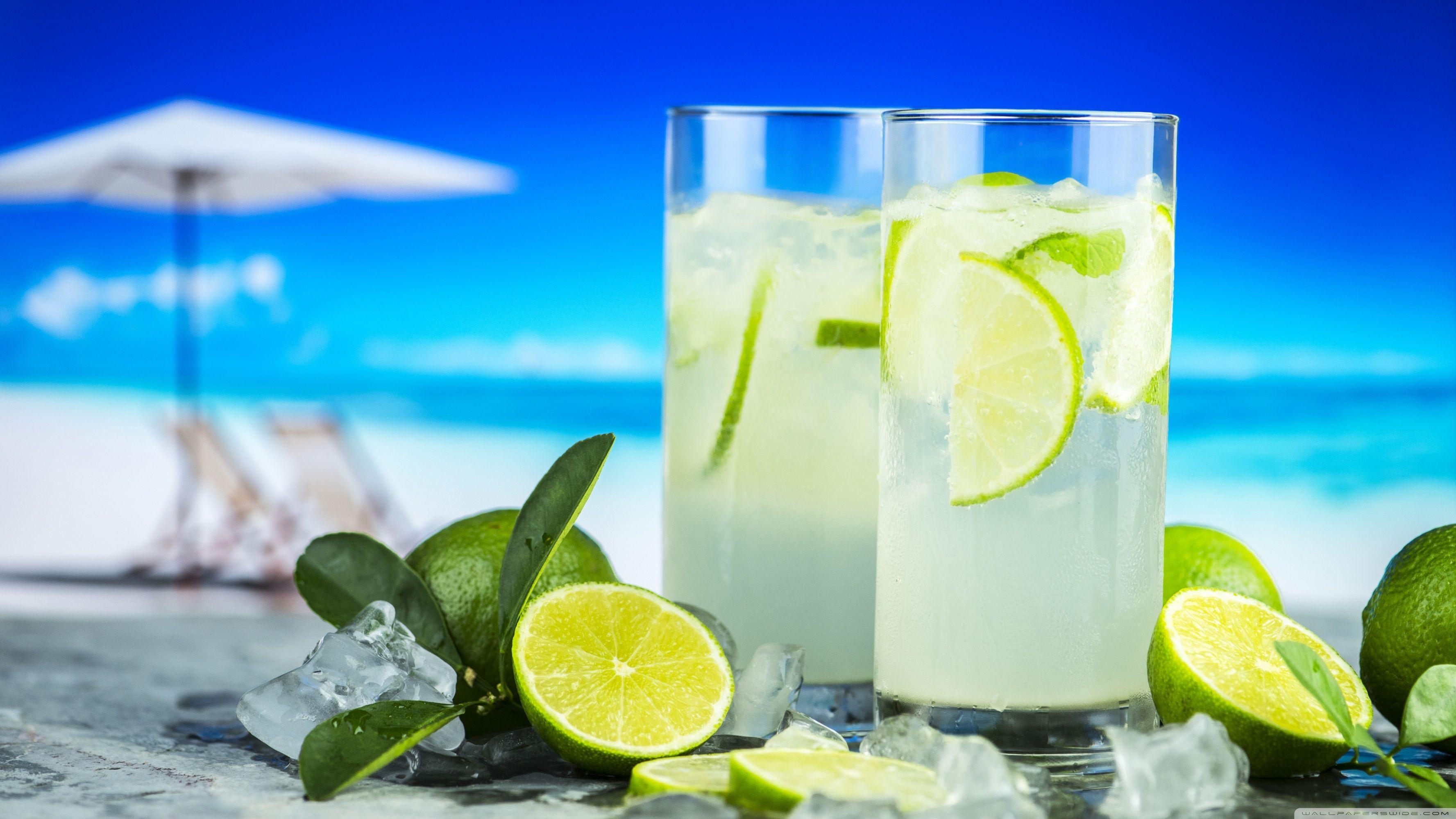 Limonade, Sommer, UHD, Desktop, Breitbild, 3560x2000 HD Desktop