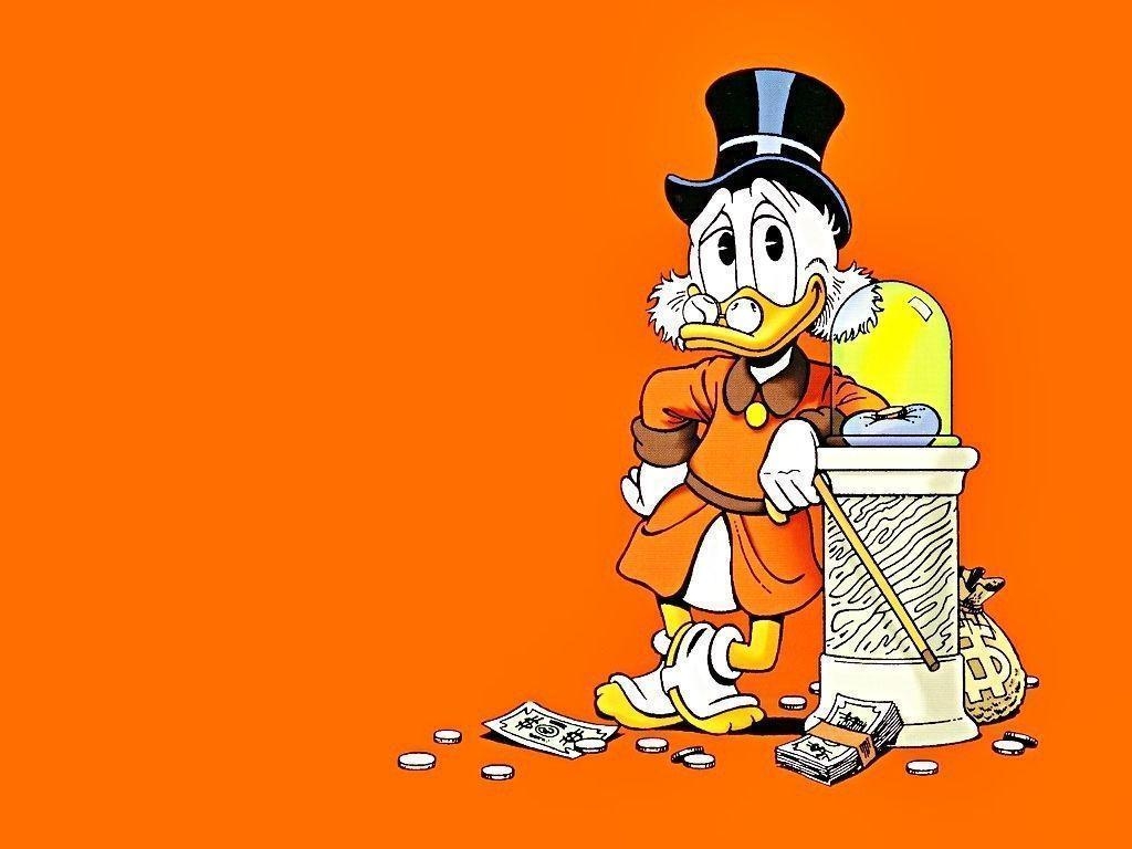 Dagobert Duck, Cartoon, Hintergrund, Scrooge, Disney, 1030x770 HD Desktop