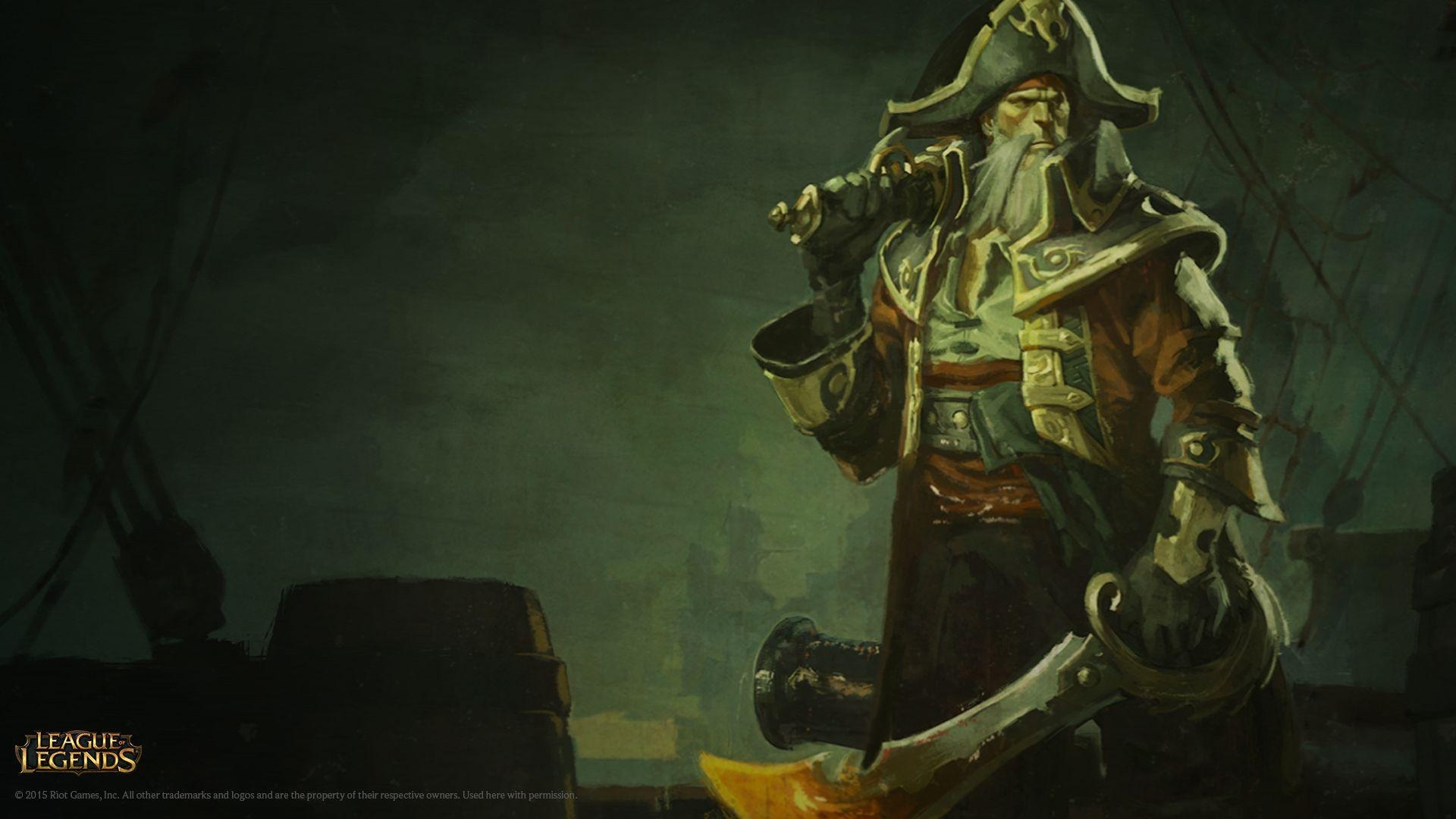 Gangplank, Bilgewasser, Event, Legenden, Hintergrund, 1920x1080 Full HD Desktop