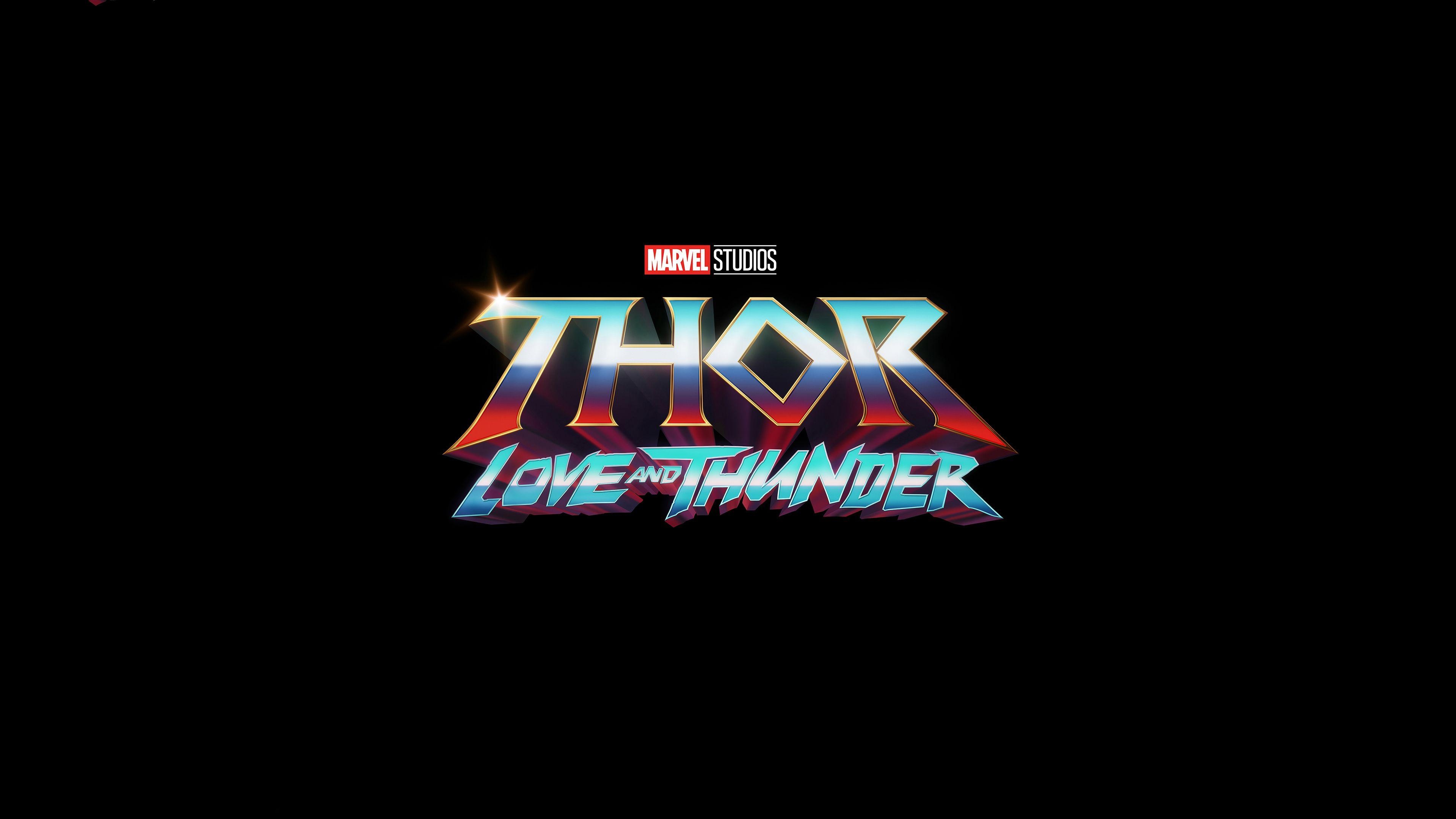 Thor Love Thunder, 2021, Logo, 4K, Hintergrund, 3840x2160 4K Desktop