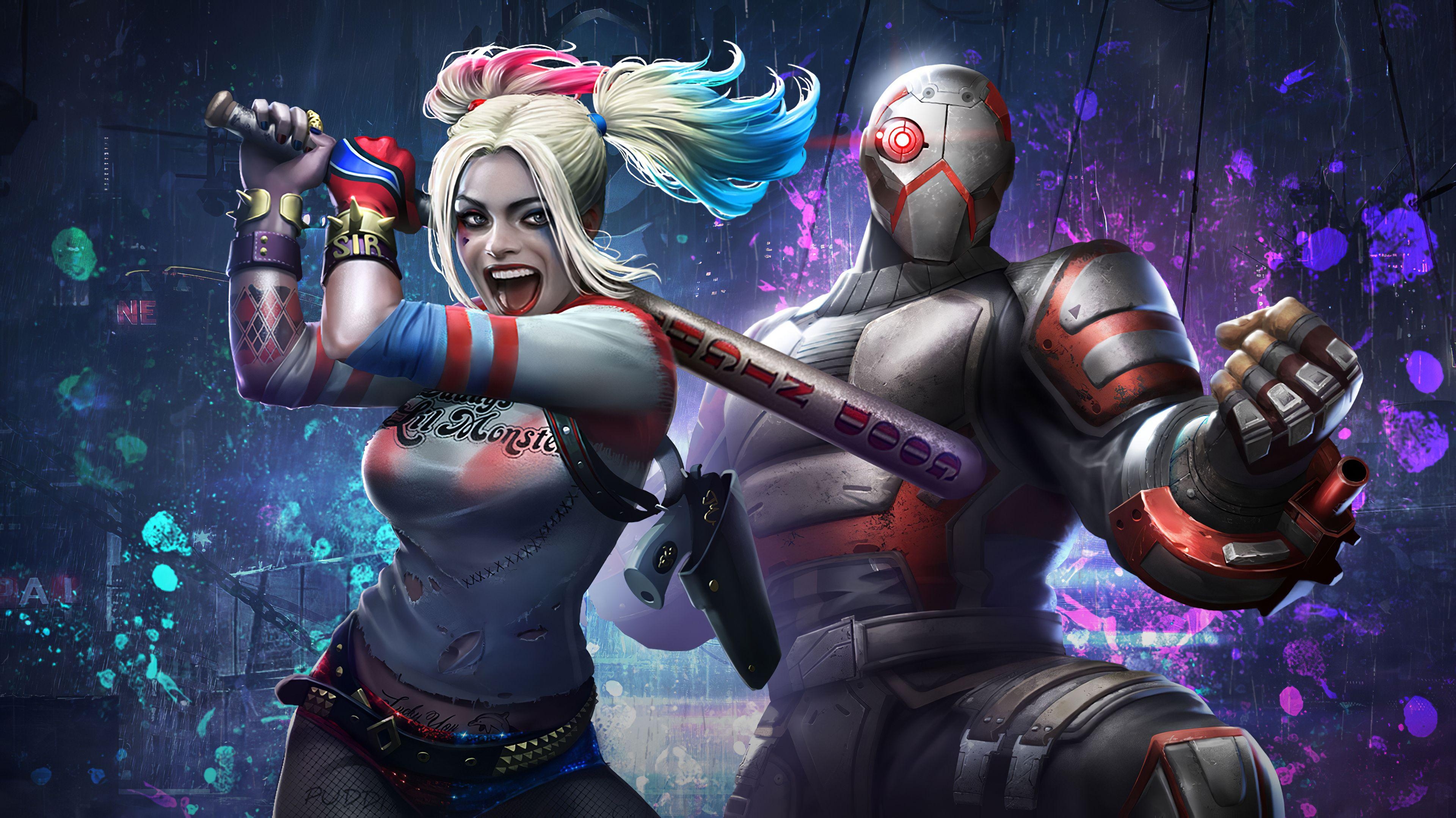 Harley Quinn, Deadshot, Injustice 2, Spiele, 4K, 3840x2160 4K Desktop