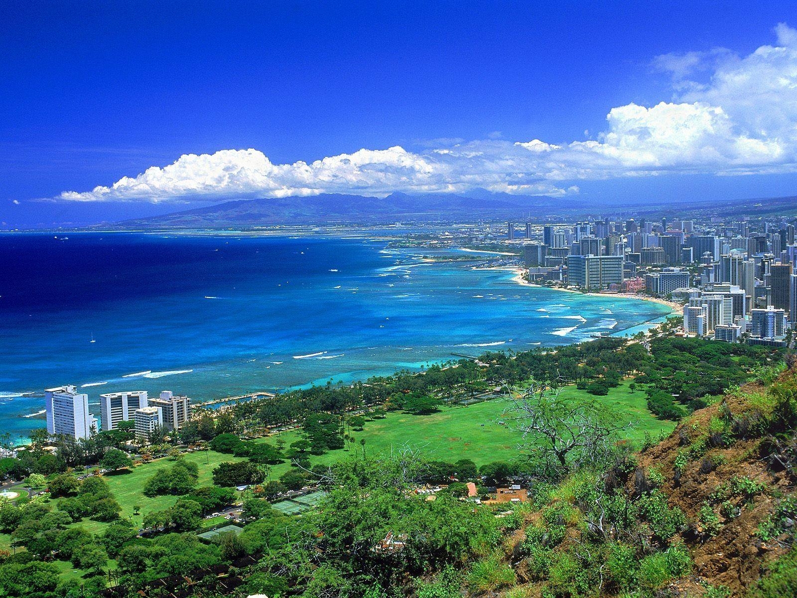 Diamond Head, Aussicht, Oahu, Hawaii, Reisen, 1600x1200 HD Desktop