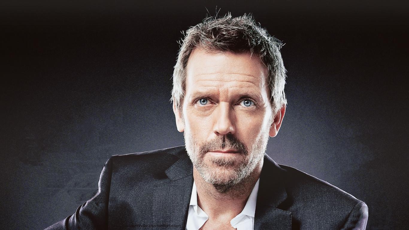 Hugh Laurie, Hintergrund 768p, Filmstar, TV-Ikone, 1370x770 HD Desktop