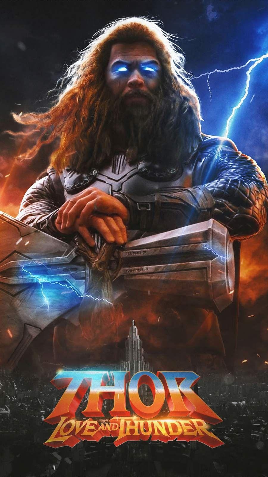 Thor Love Thunder, iPhone, Hintergrund, Marvel, Film, 900x1600 HD Handy