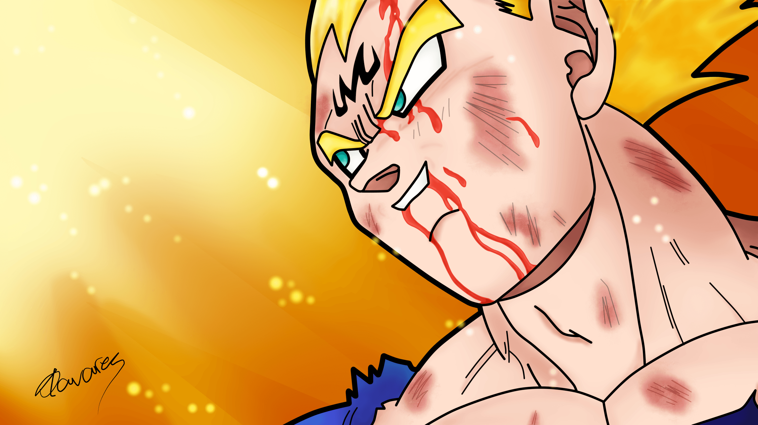 Majin Vegeta, Anime, Hintergrund, Dragon Ball, Bild, 2560x1440 HD Desktop