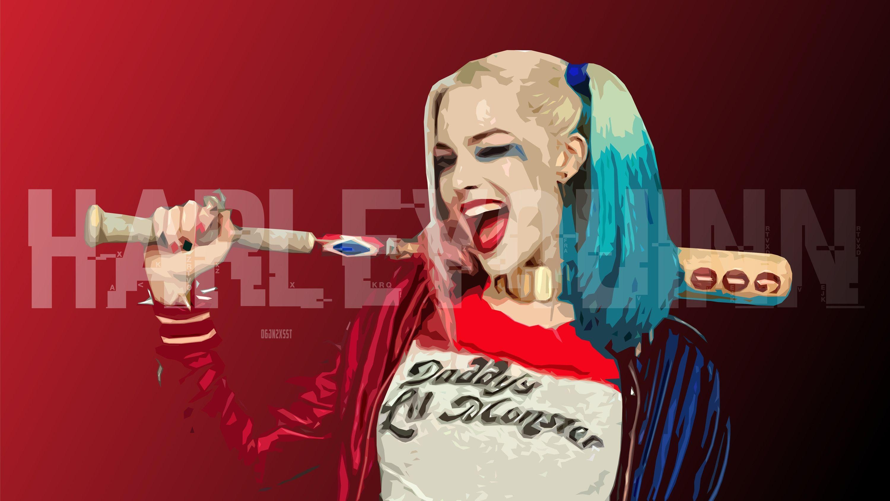 Harley Quinn, Comics, Margot Robbie, DC, Hintergrund, 3000x1690 HD Desktop