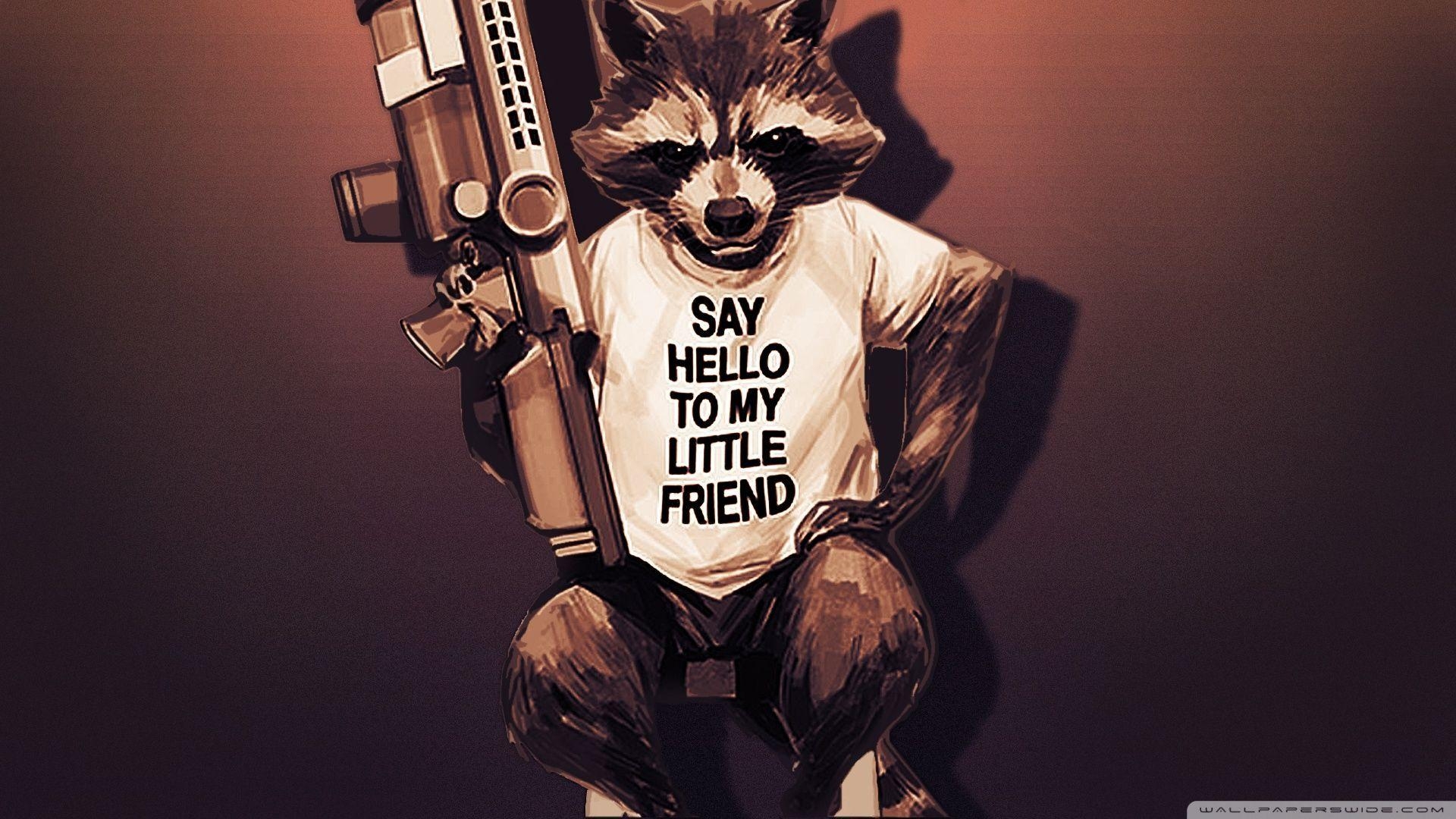 Rocket Raccoon, Filme, Kunst, Hintergrund, Marvel, 1920x1080 Full HD Desktop