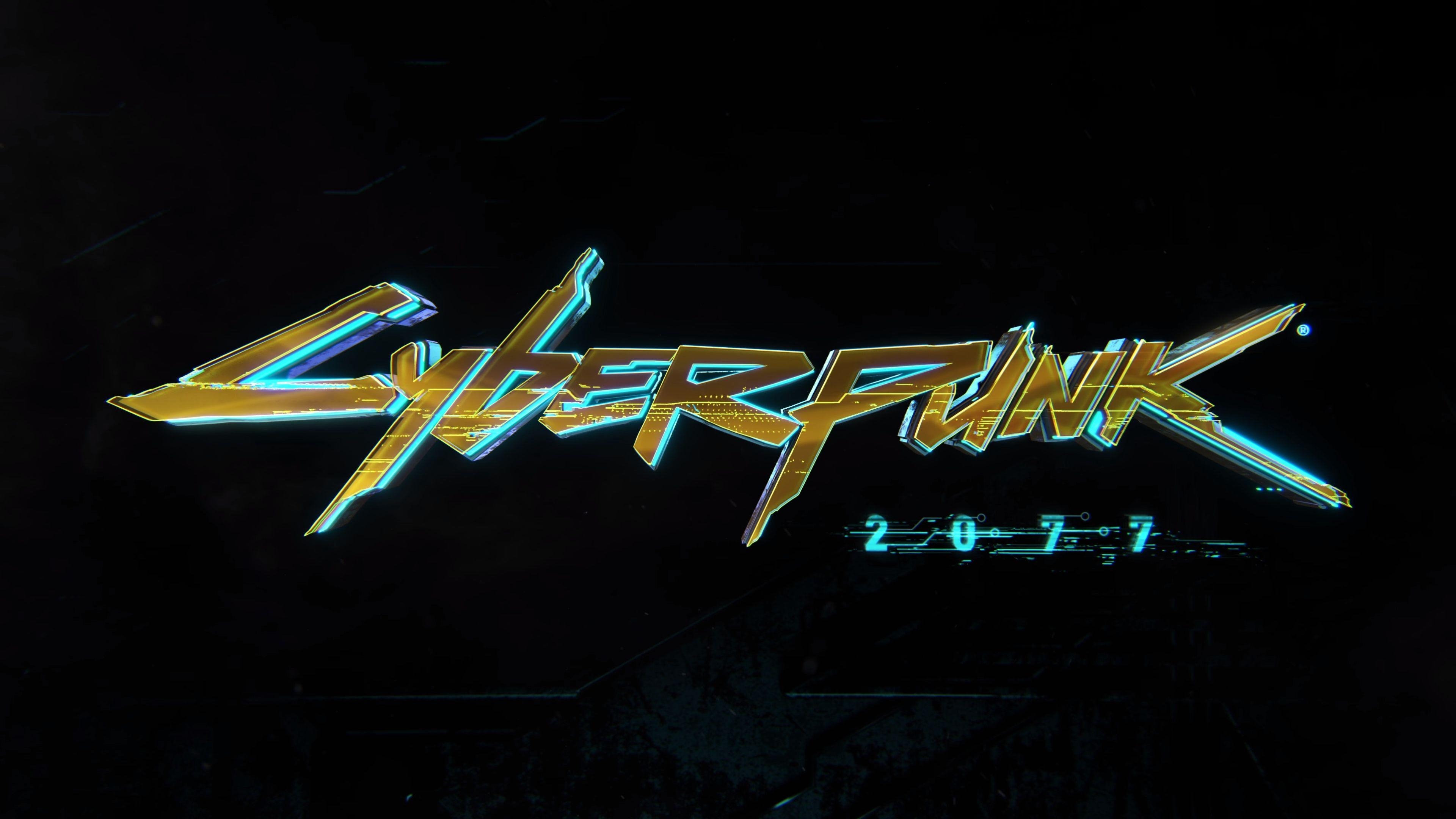 Cyberpunk 2077, Logo, 4K, Ultra HD, Design, 3840x2160 4K Desktop