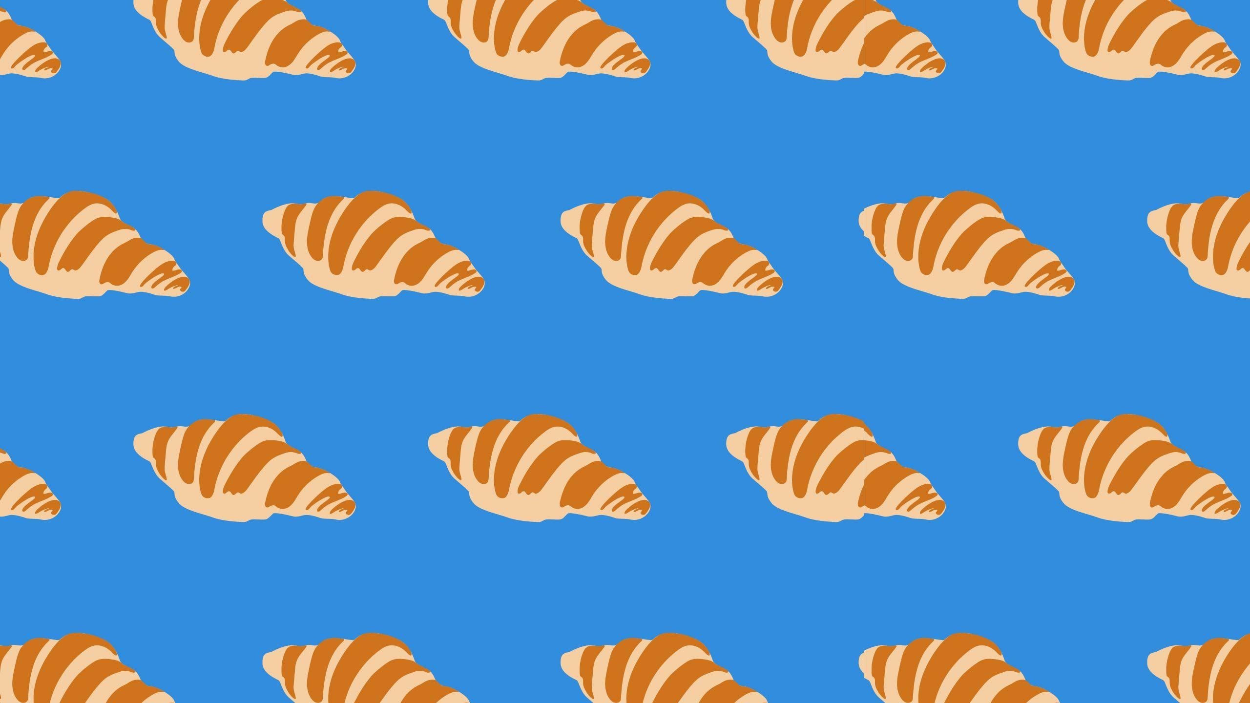 Croissant, Frühstück, Bild, Gourmet, Essen, 2560x1440 HD Desktop