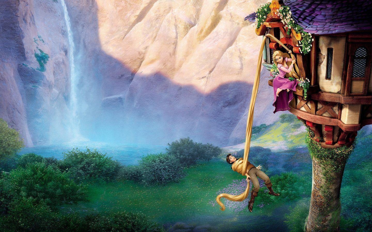 Tangled, Hintergrund, Cartoon, Disney, Animation, 1440x900 HD Desktop