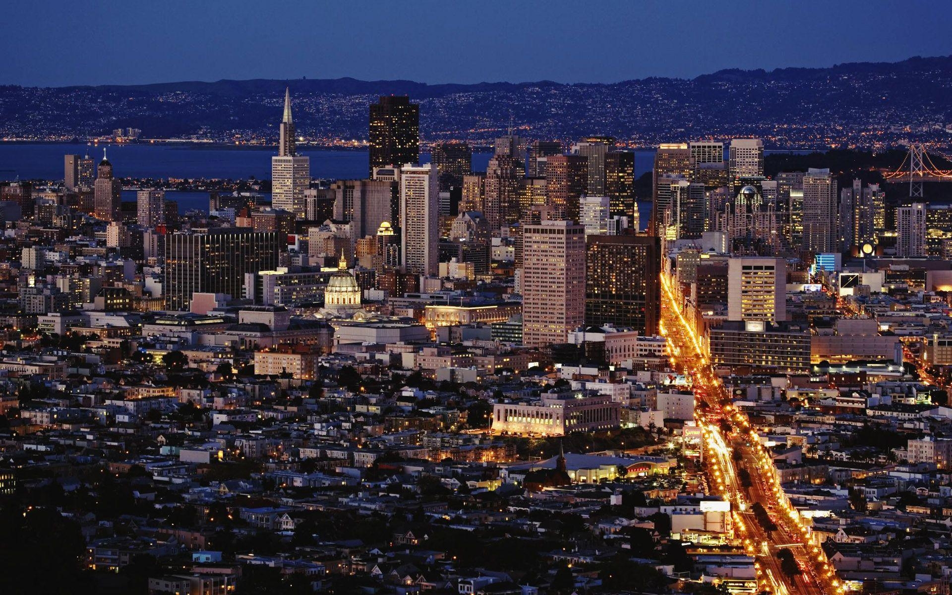 San Francisco, Twin Peaks, Panorama, Alltäglich, USA, 1920x1200 HD Desktop