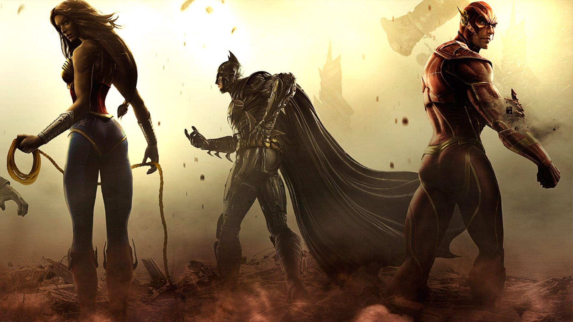 Batman, DC Comics, Flash, Wonder Woman, HD, 1920x1080 Full HD Desktop