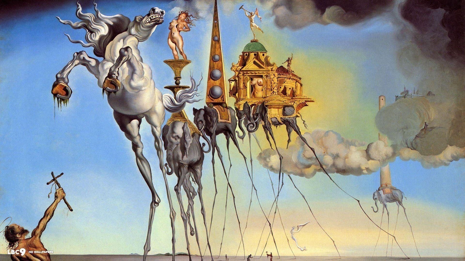 Salvador Dalí, Surrealismus, Kunst, berühmter Künstler, Malerei, 1920x1080 Full HD Desktop