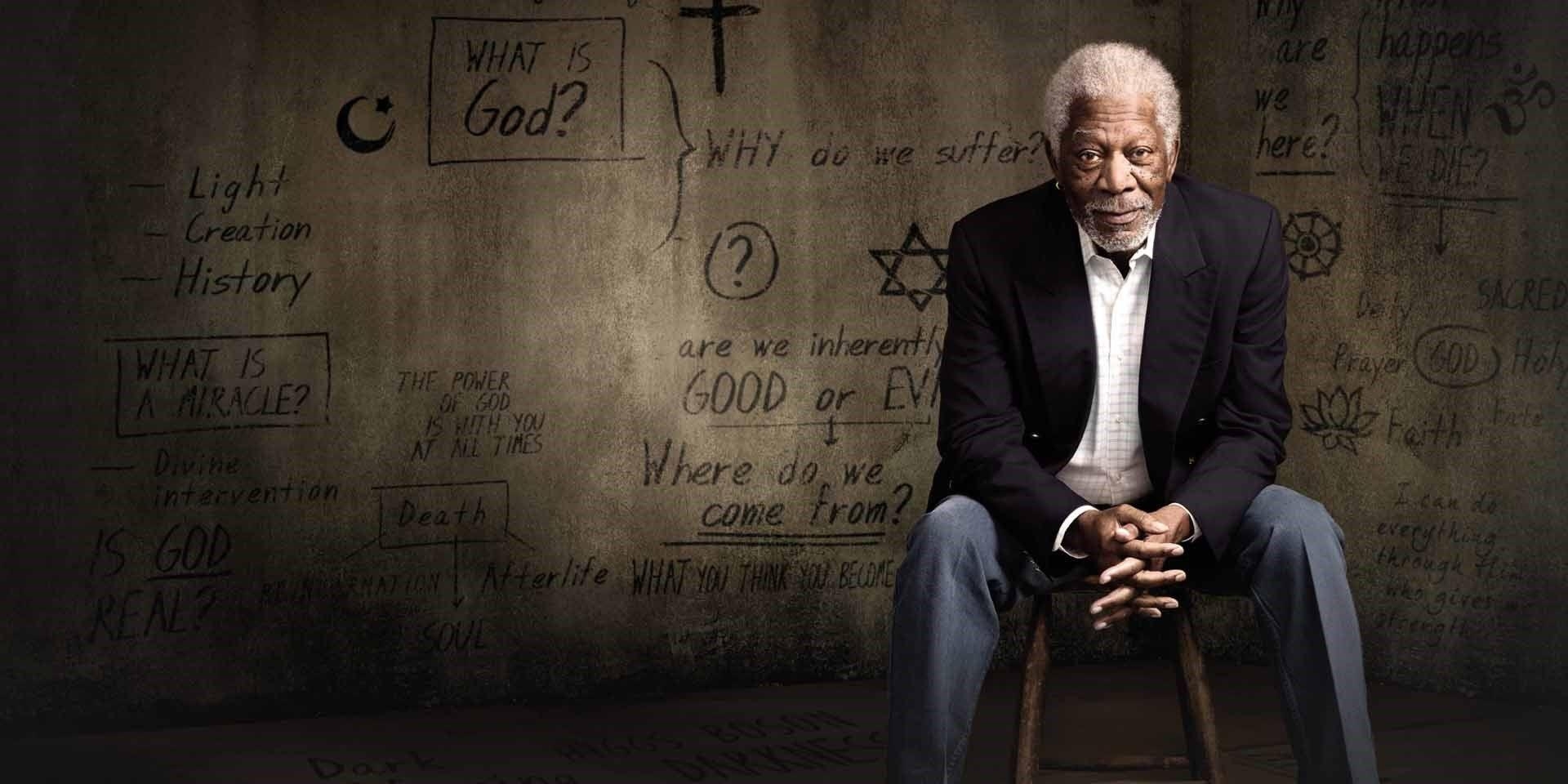 Morgan Freeman, The Story of God, Dokumentation, Schauspieler, Erzähler, 1920x960 Dual Screen Desktop