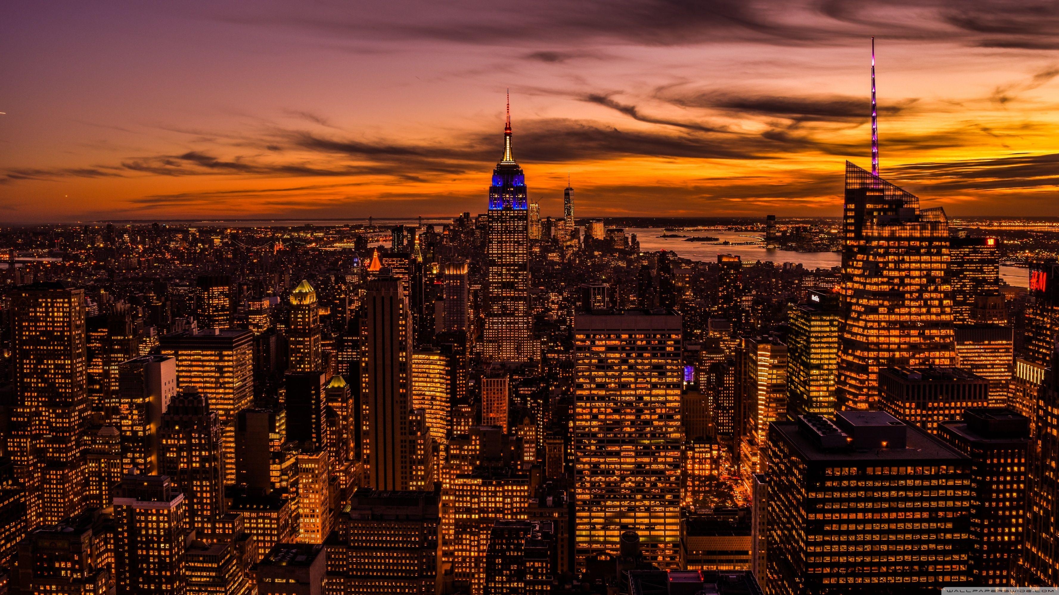 Empire State Building, New York, 4K, Desktop, Stadt, 3560x2000 HD Desktop