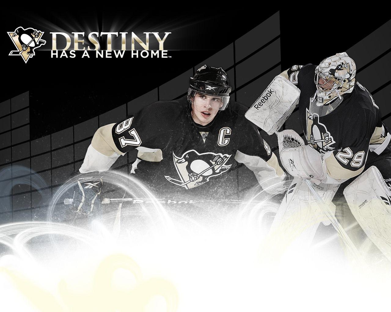 Sidney Crosby, Marc André Fleury, Penguins, Eishockey, 1280x1030 HD Desktop