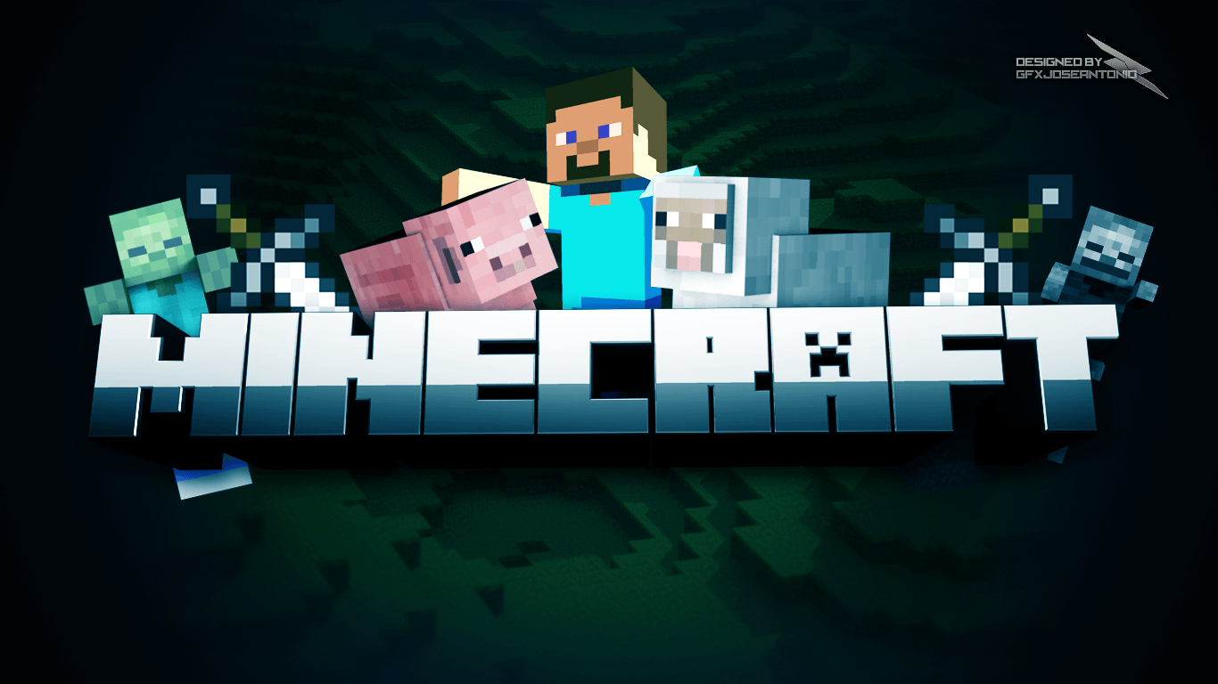 Minecraft, Hintergrund, Kreativ, Cool, Design, 1370x770 HD Desktop