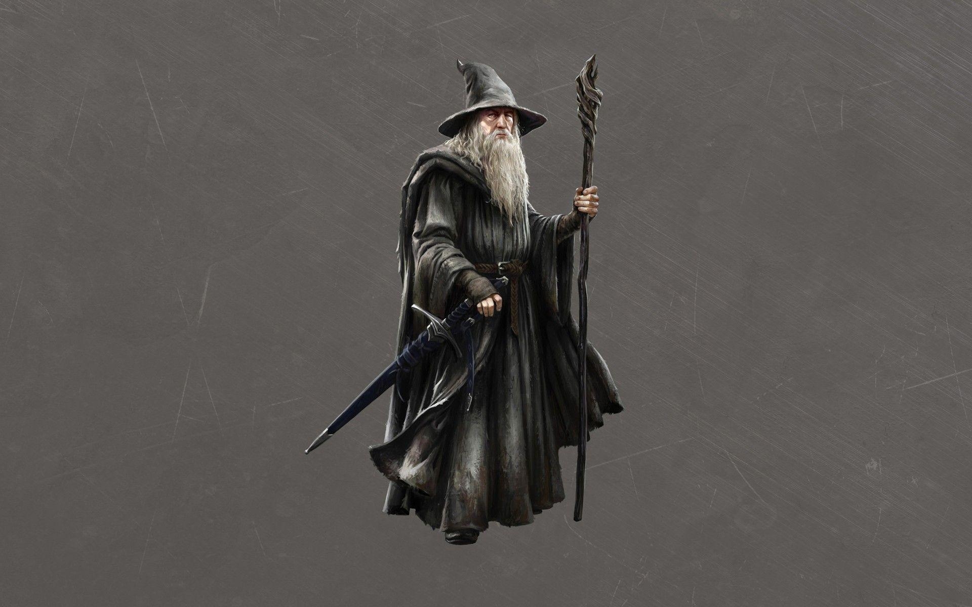 Gandalf, Hobbit, Konzeptkunst, Film, Hintergrund, 1920x1200 HD Desktop