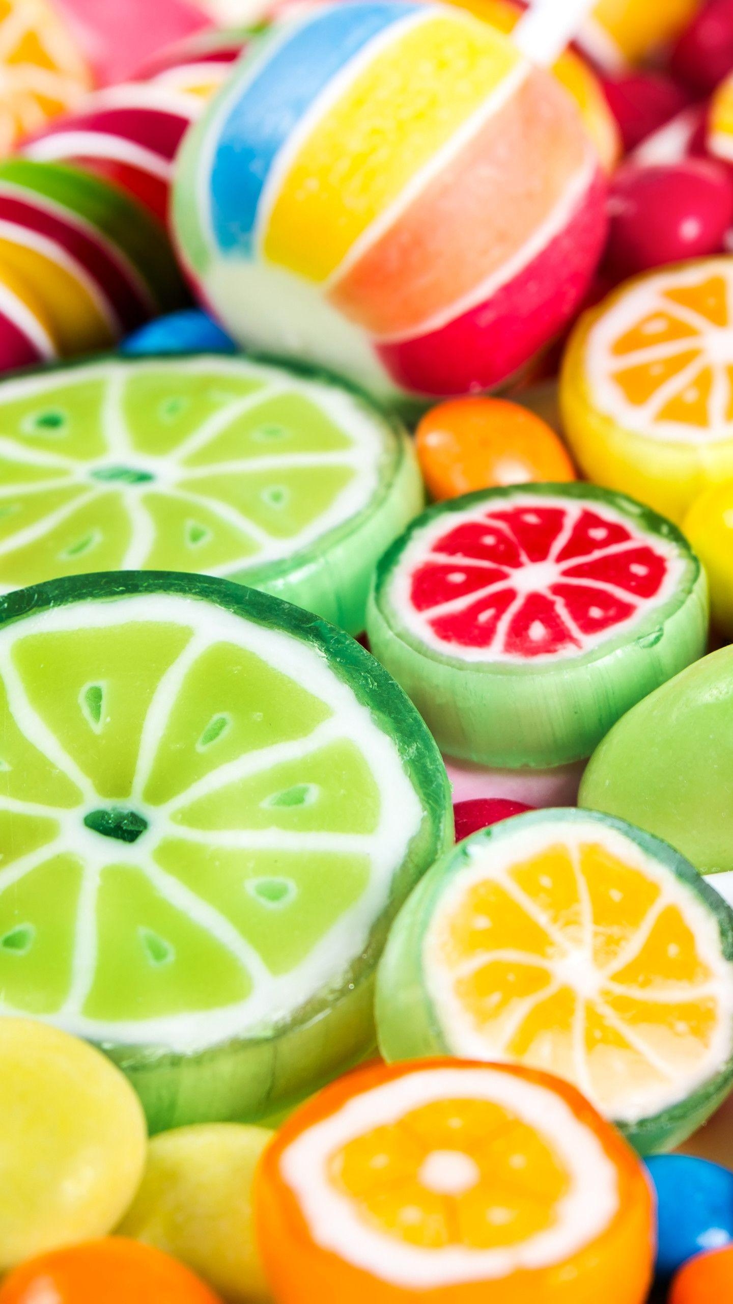 Süßigkeiten, Hintergrund, Bonbons, Bild, Körnig, 1440x2560 HD Handy