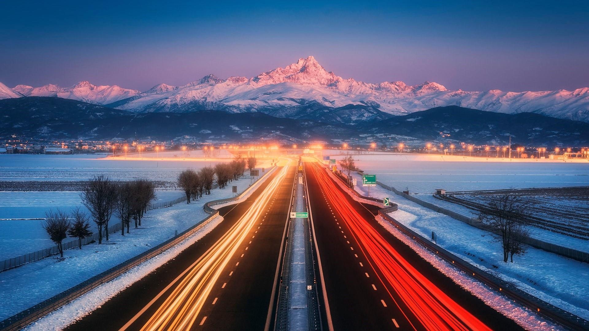 Autobahn, Turin, Reisen, Stadt, Italien, 1920x1080 Full HD Desktop