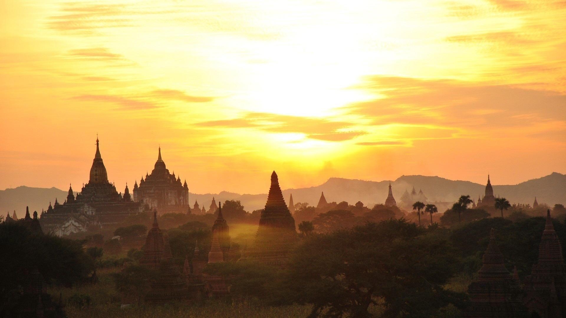 Bagan, Myanmar, Reisen, Fotografie, Tempel, 1920x1080 Full HD Desktop