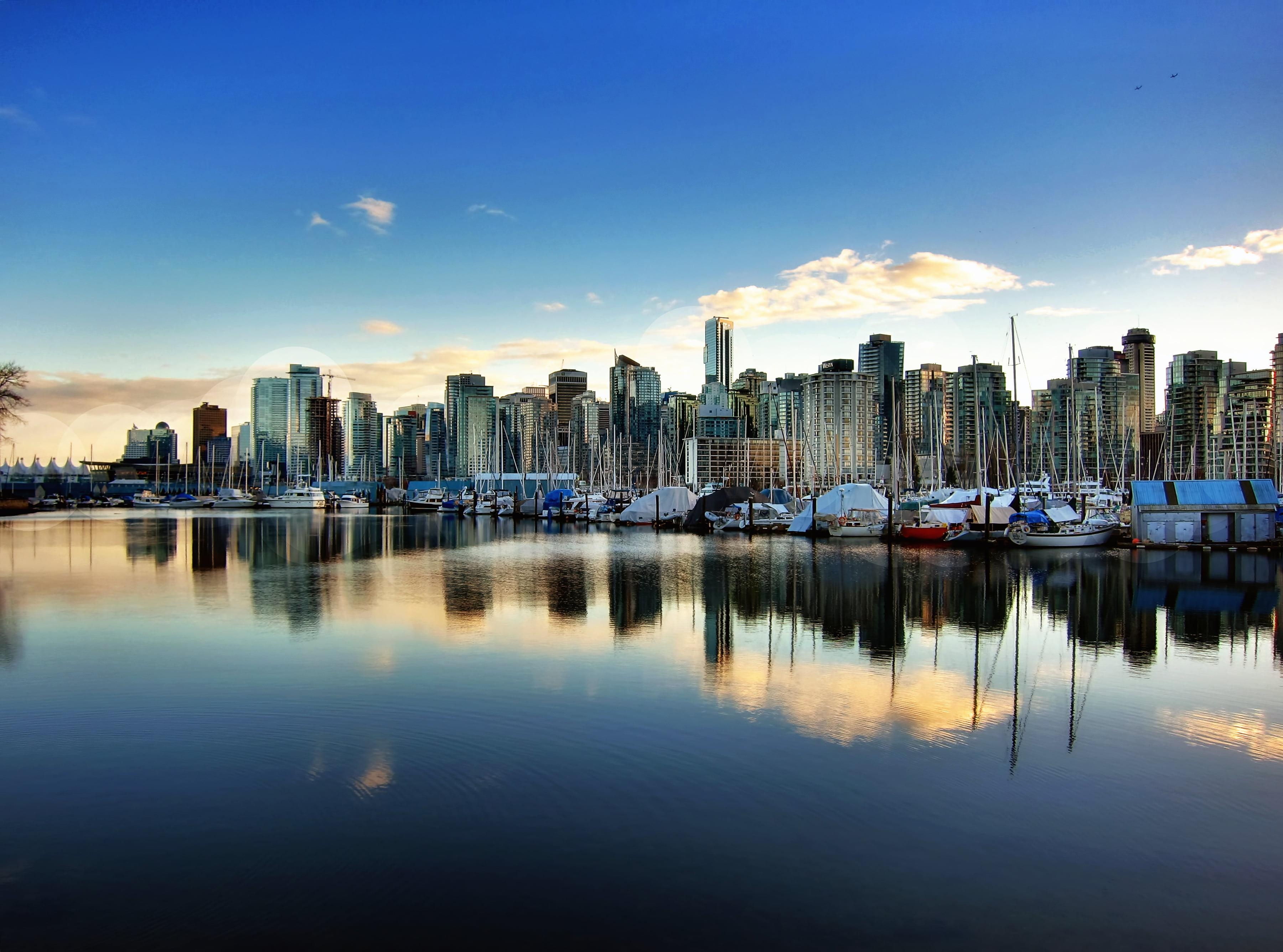 Vancouver, Panorama, Stadt, Fluss, HD, 3610x2680 4K Desktop