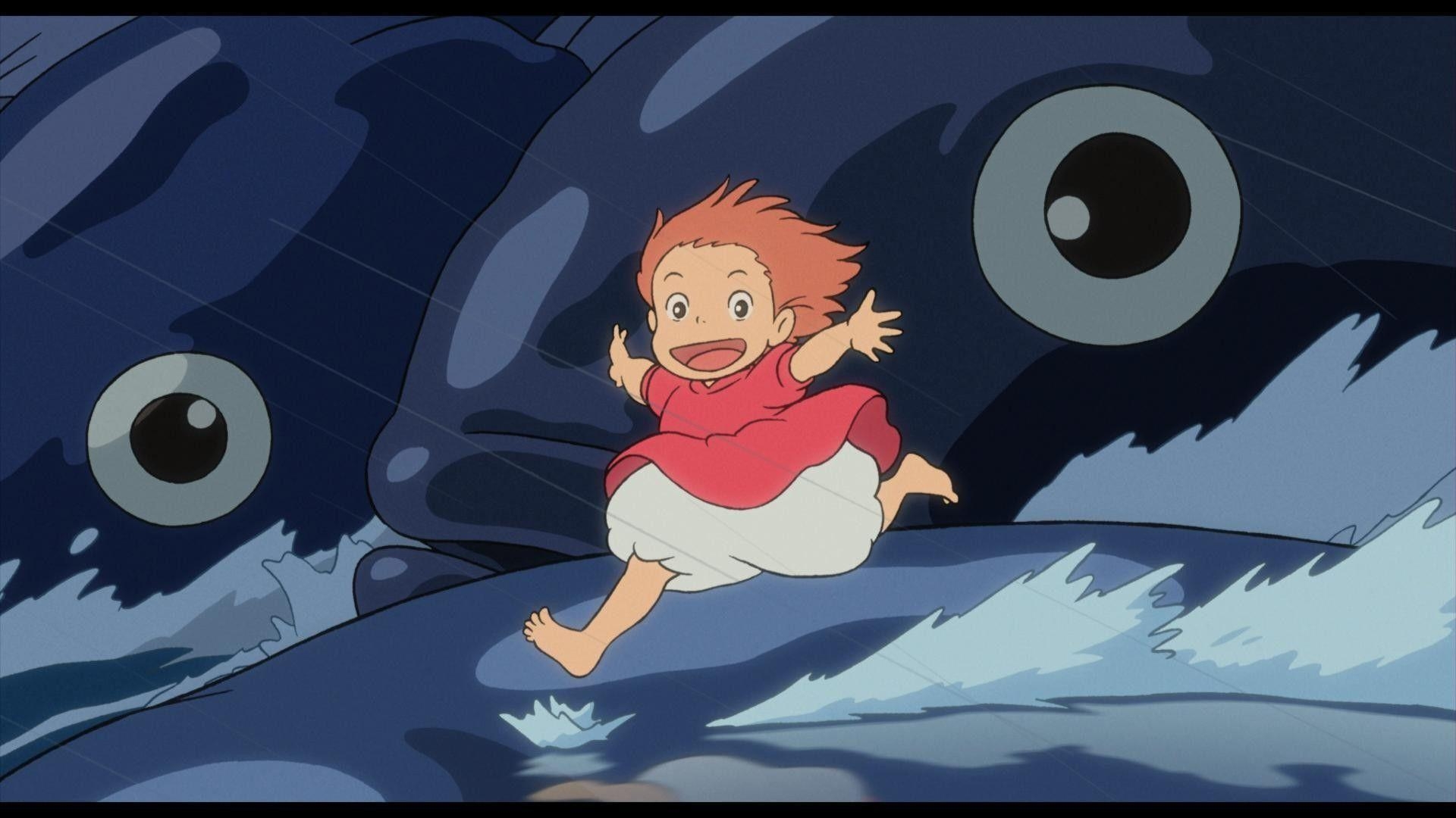 Ponyo Anime, 4K, kostenlos, Hintergrund, Download, 1920x1080 Full HD Desktop