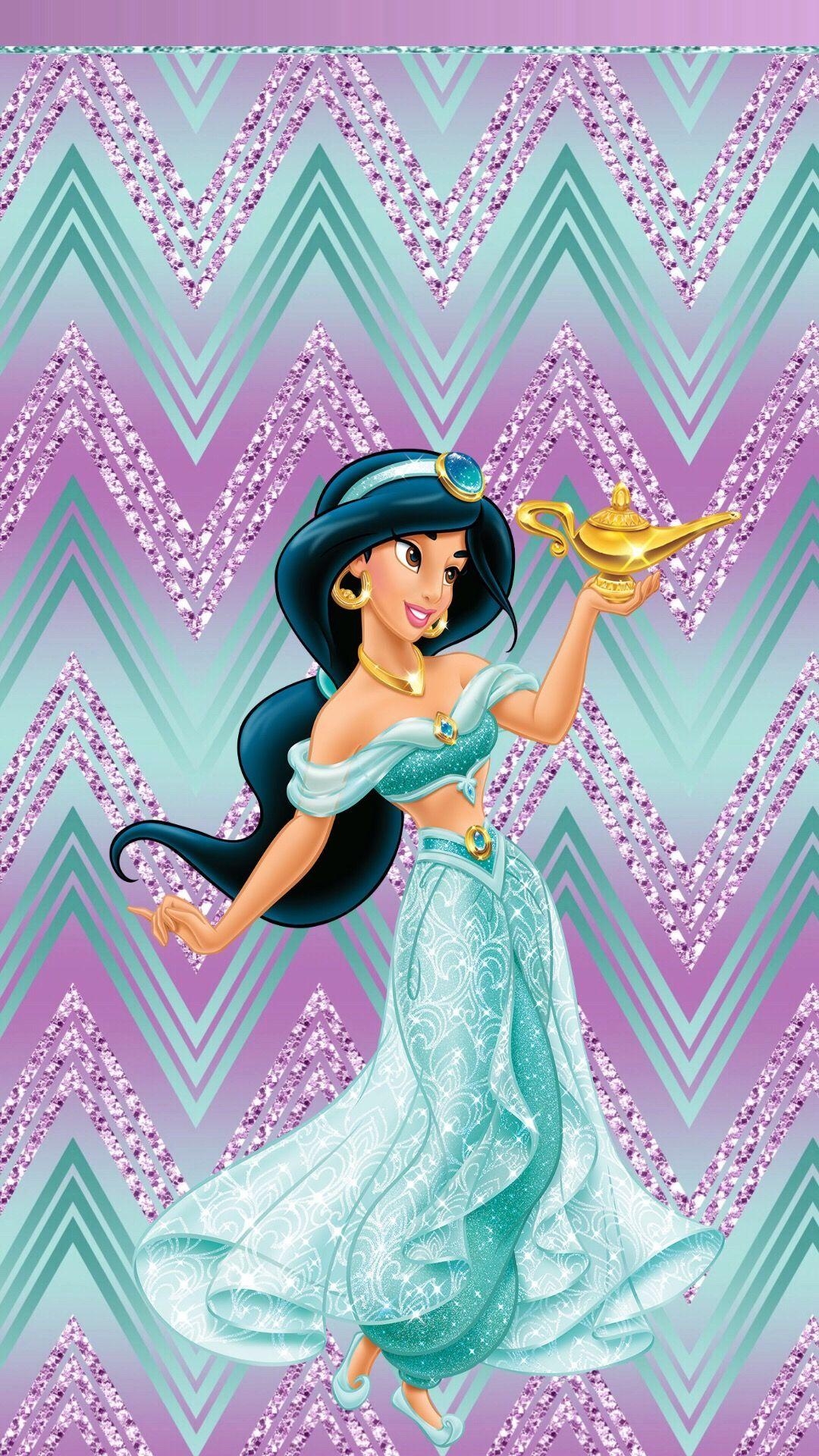 Disney Prinzessin, Jasmin, Cartoon, Aladdin, Märchen, 1080x1920 Full HD Handy