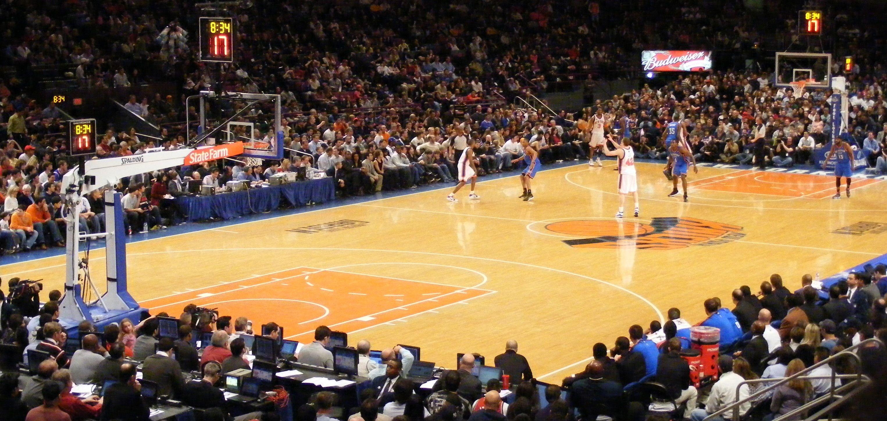 New York Knicks, Madison Square Garden, Sport, Basketball, Hintergrund, 3060x1450 Dual Screen Desktop