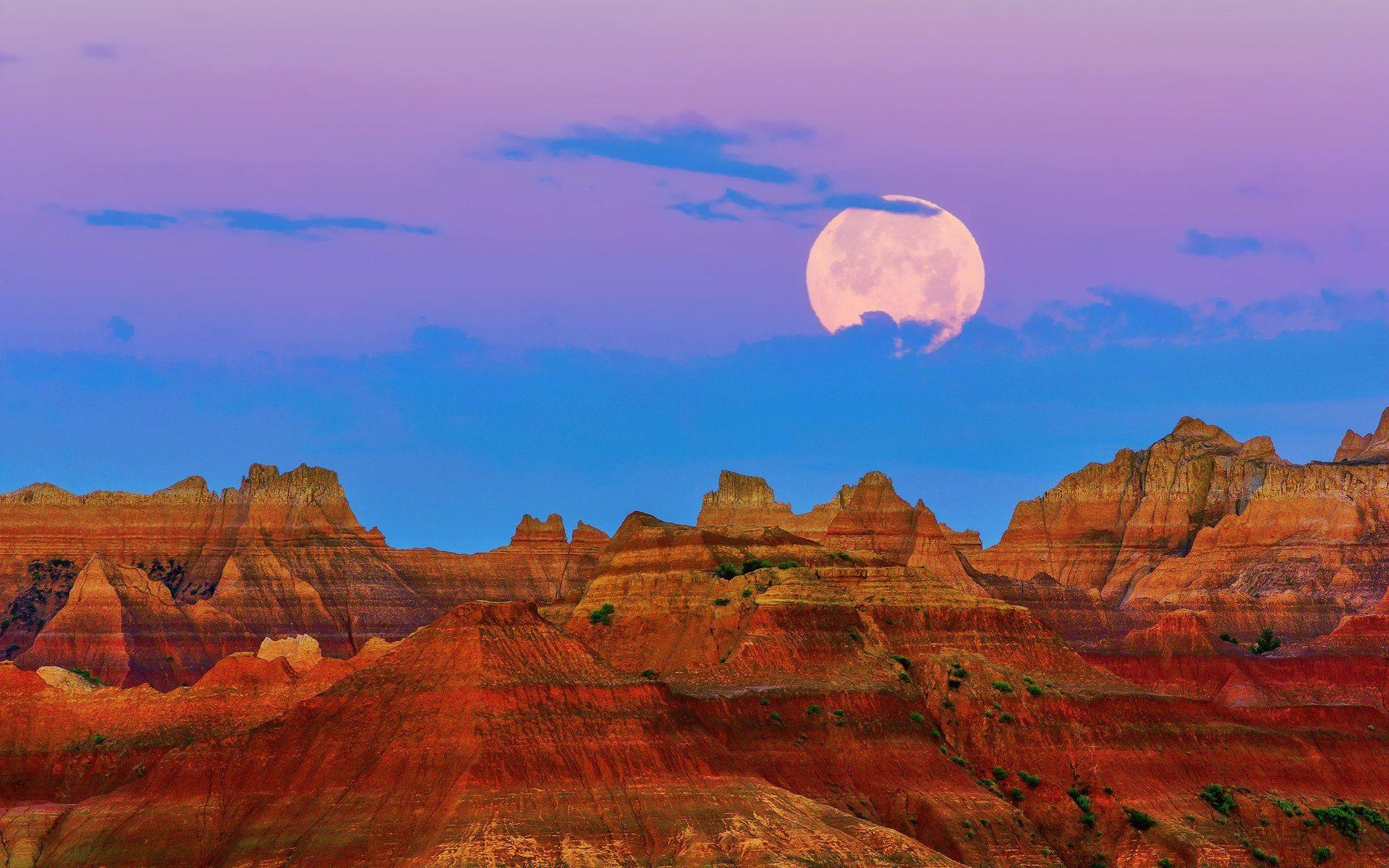 South Dakota, Badlands Nationalpark, Morgen, USA, 1920x1200 HD Desktop