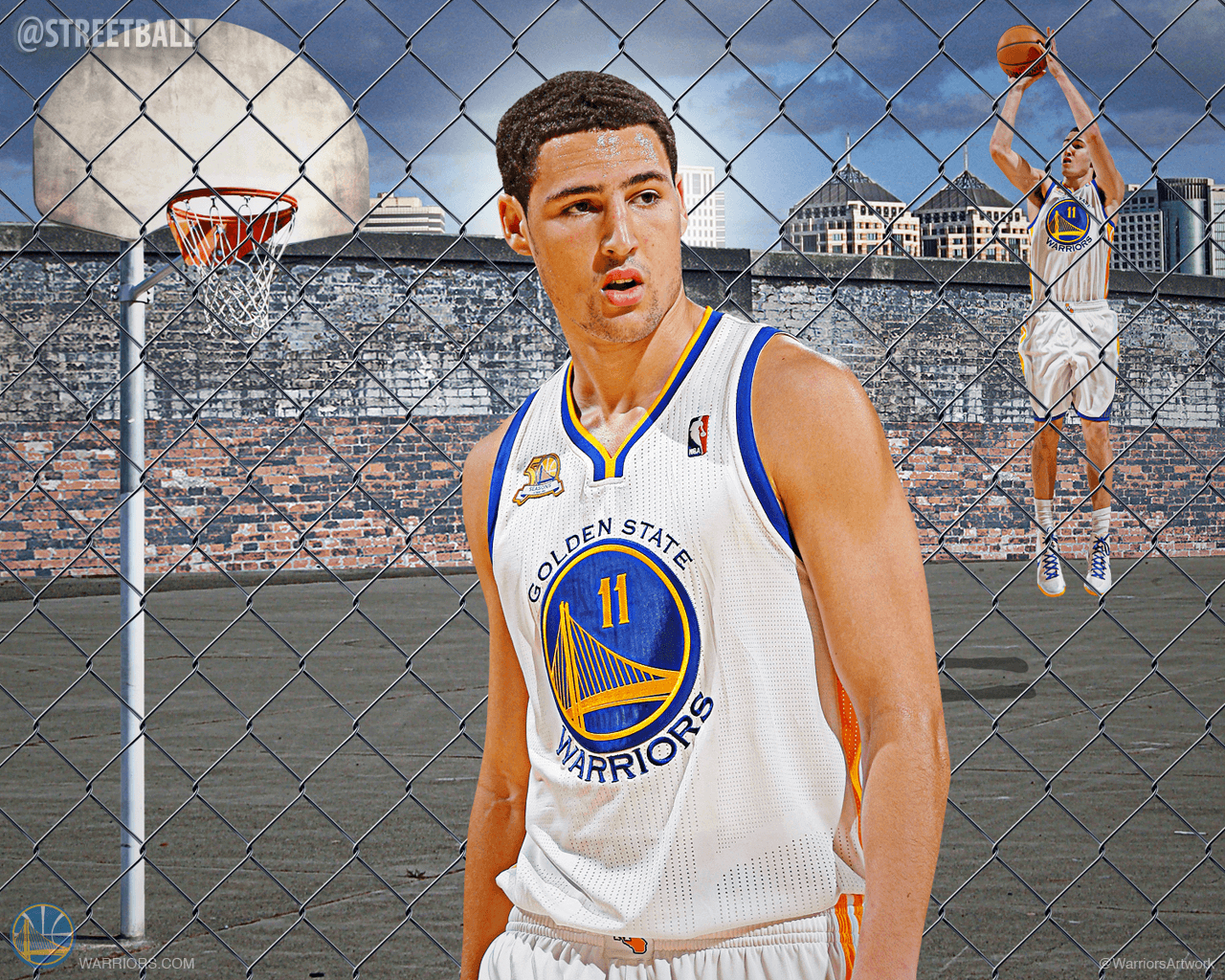 Klay Thompson, Bild, NBA, Warriors, Sport, 1280x1030 HD Desktop