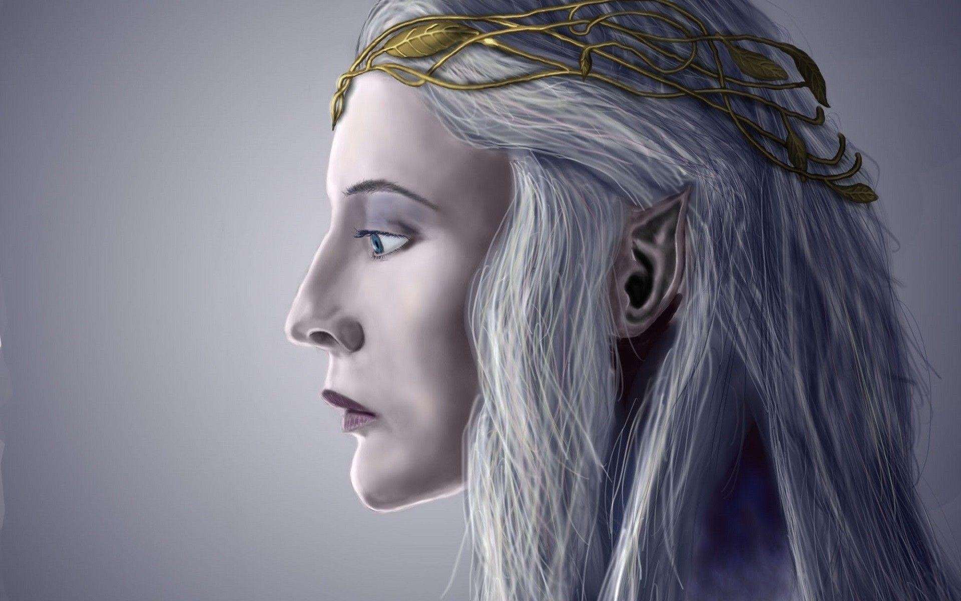 Galadriel, Elben, Frauen, blaue Augen, Herr der Ringe, 1920x1200 HD Desktop