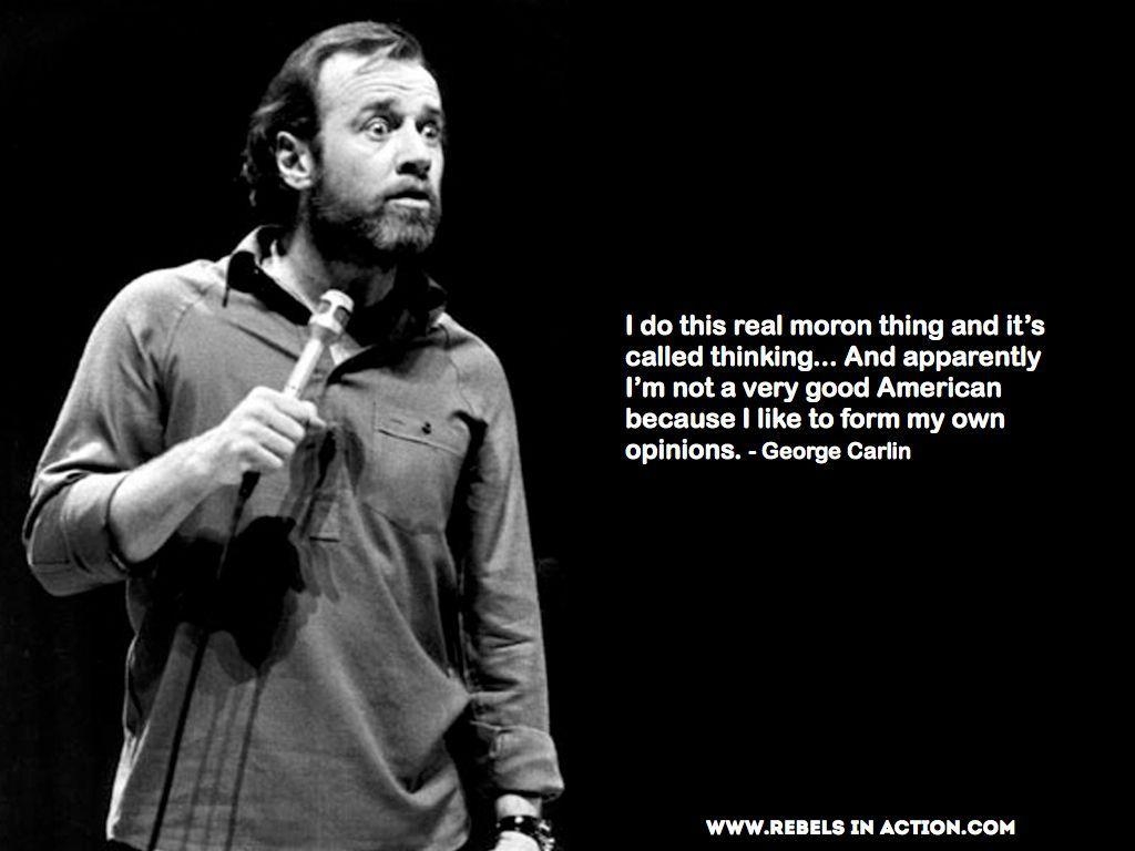 George Carlin, Denkprozesse, Philosophie, Weisheit, Kritiker, 1030x770 HD Desktop