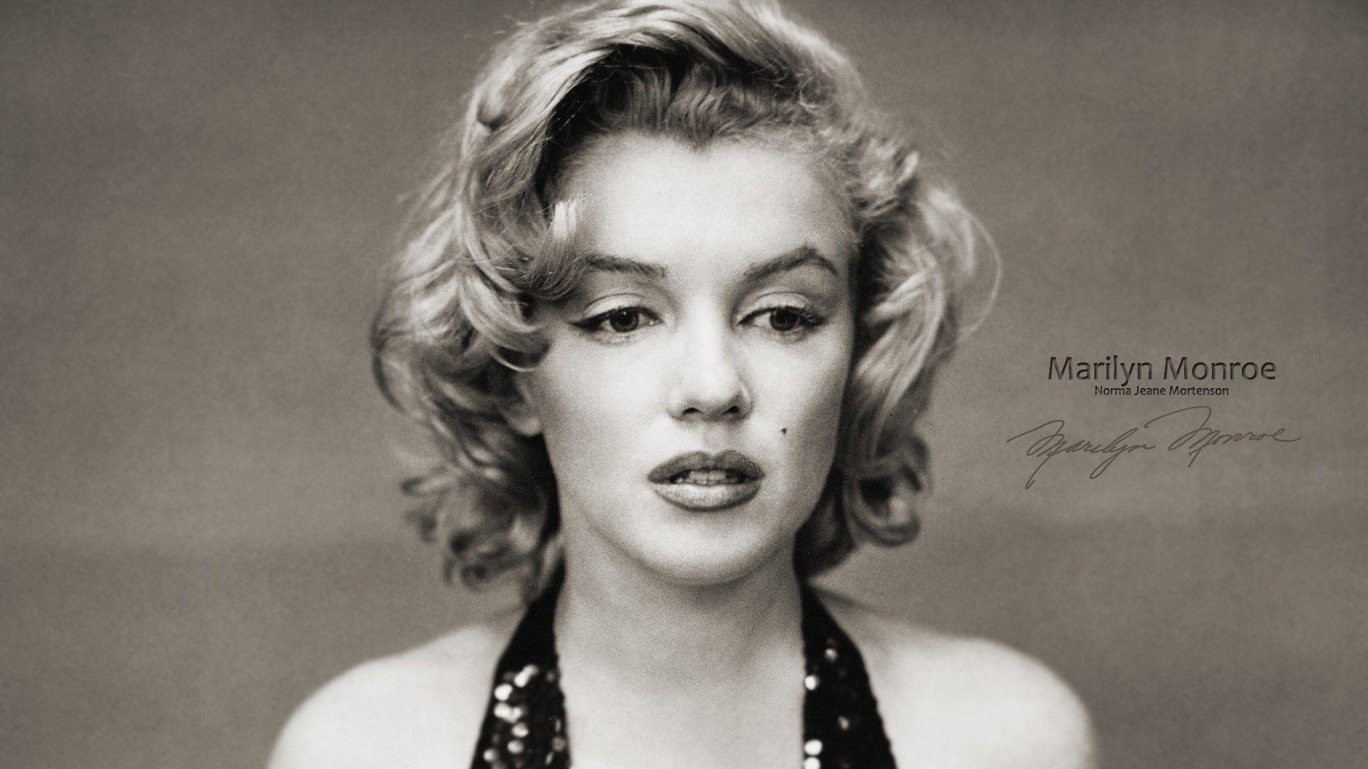 Marilyn Monroe, Monochrom, Porträts, Glanz, Gesicht, 1920x1080 Full HD Desktop