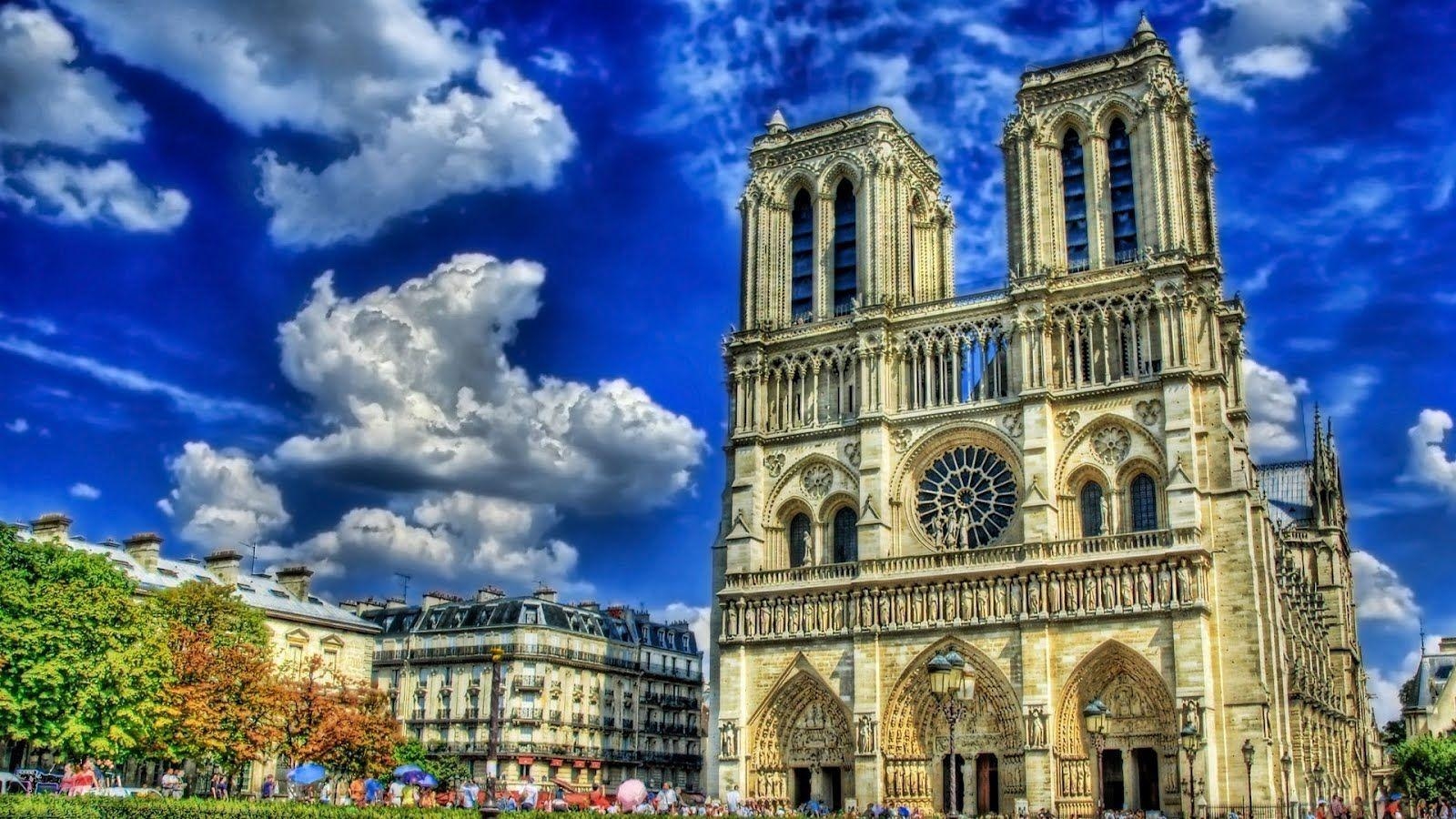 Notre Dame, Frankreich, Hintergrund, Paris, Reisen, 1600x900 HD Desktop