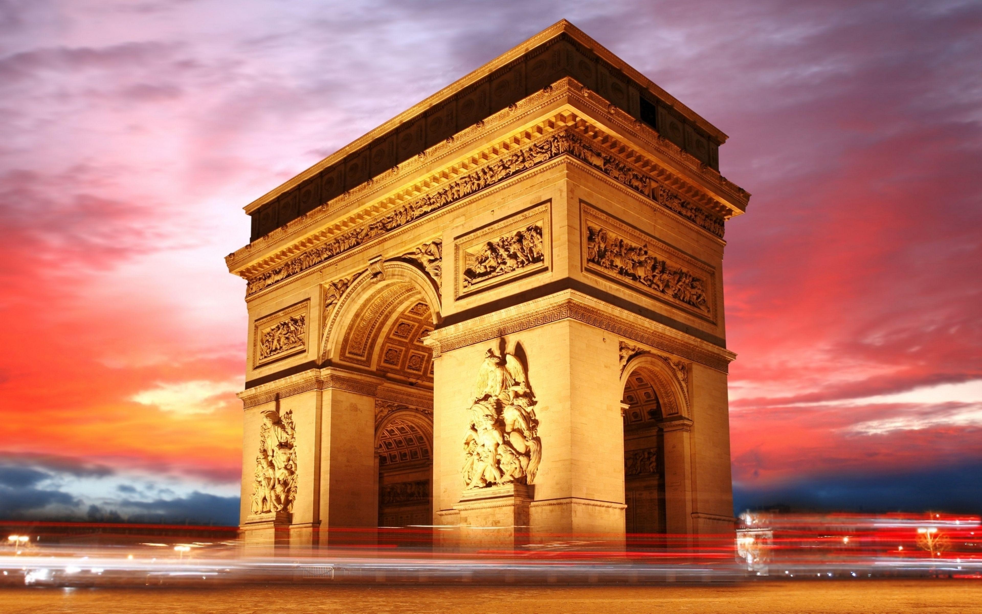 Arc de Triomphe, Paris, Reisen, Frankreich, Bild, 3840x2400 4K Desktop