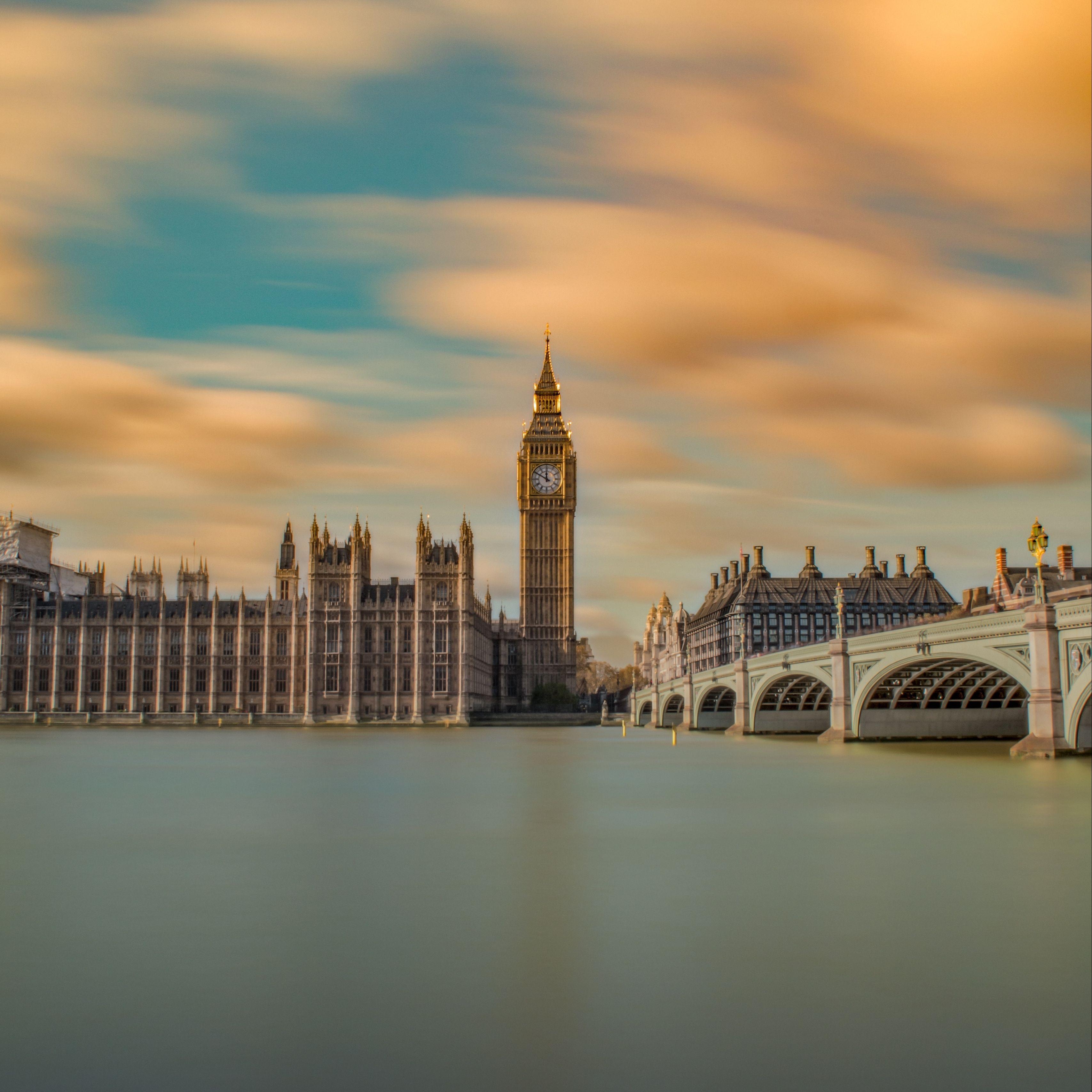 Big Ben, Panorama, Brücke, London, Download, 3420x3420 4K Handy