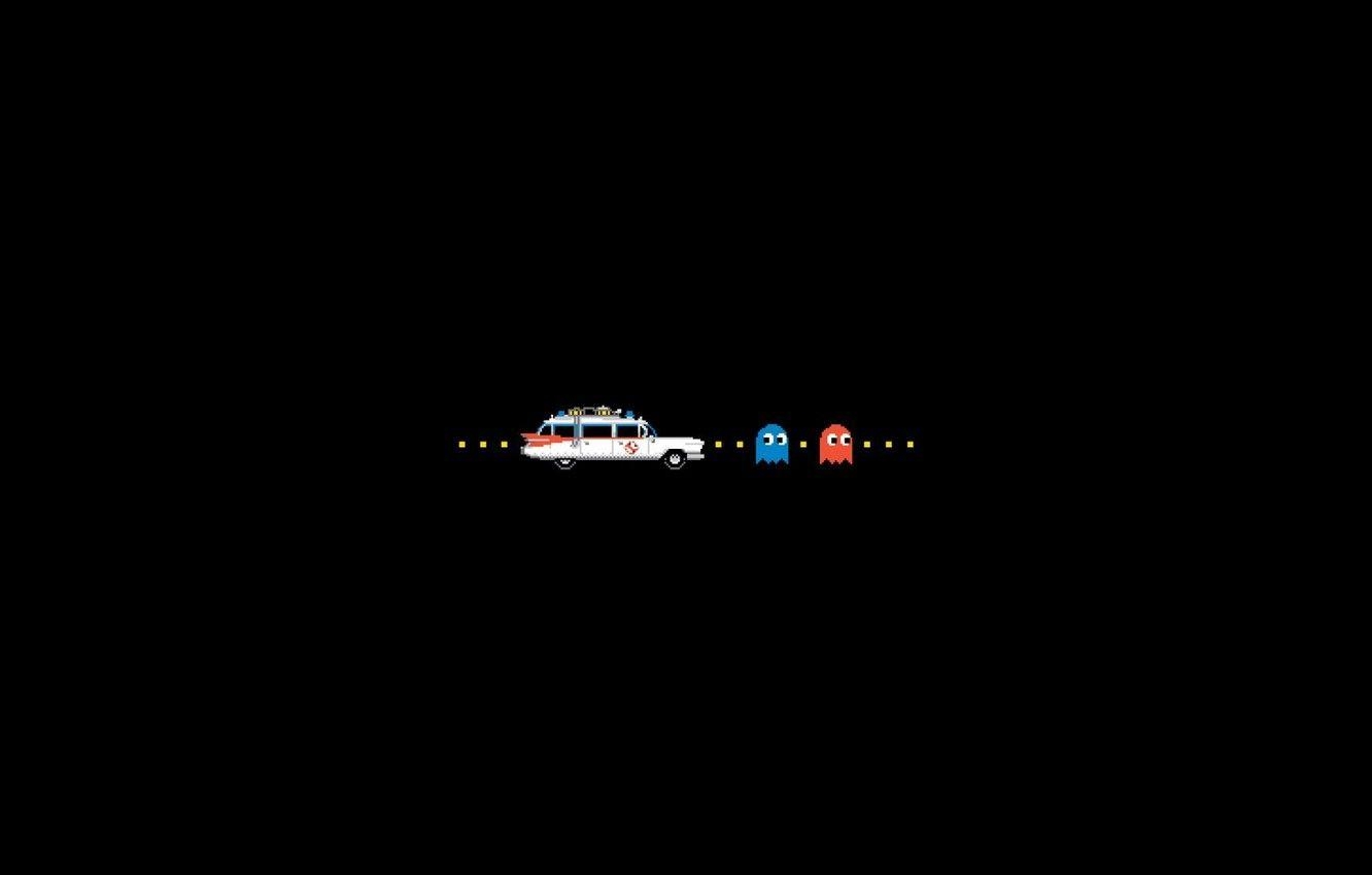 Ghostbusters, Maschine, Pac-Man, Bild, Retro, 1340x850 HD Desktop