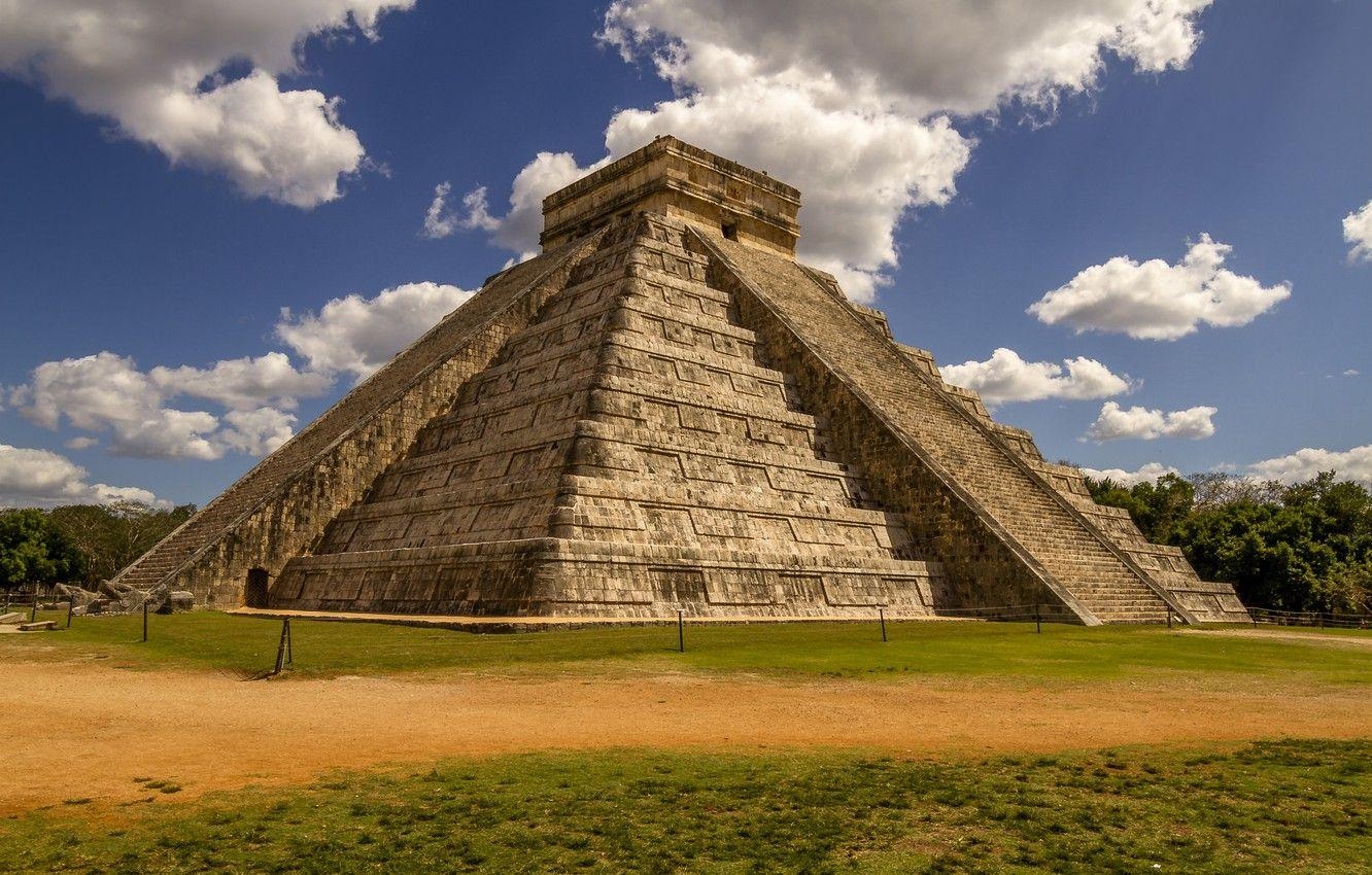 Chichen Itza, Maya-Pyramiden, Mexiko, Yucatán, Weltwunder, 1340x850 HD Desktop