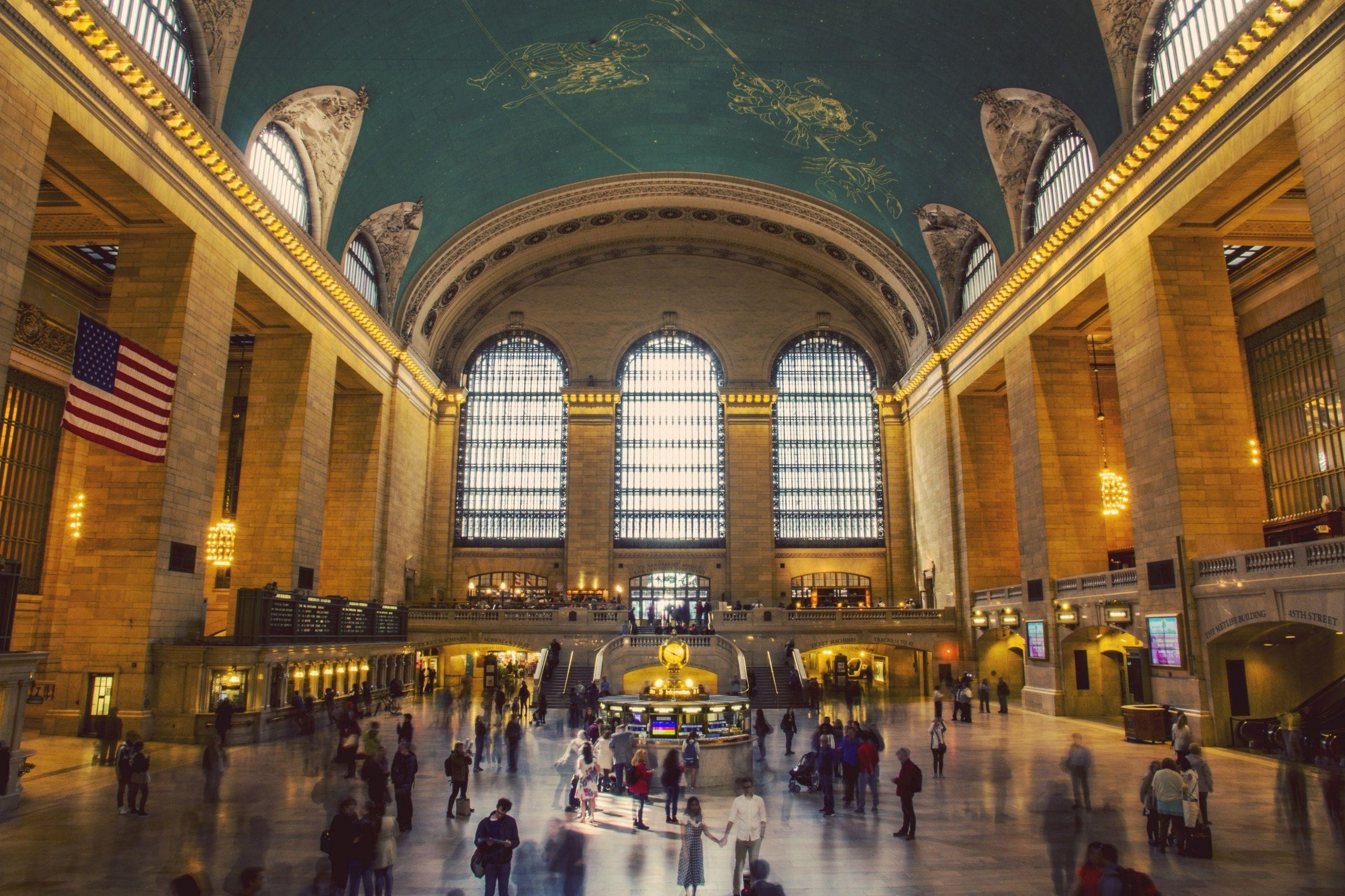 Grand Central Terminal, Architektur, Zug, New York, Innenraum, 2560x1710 HD Desktop