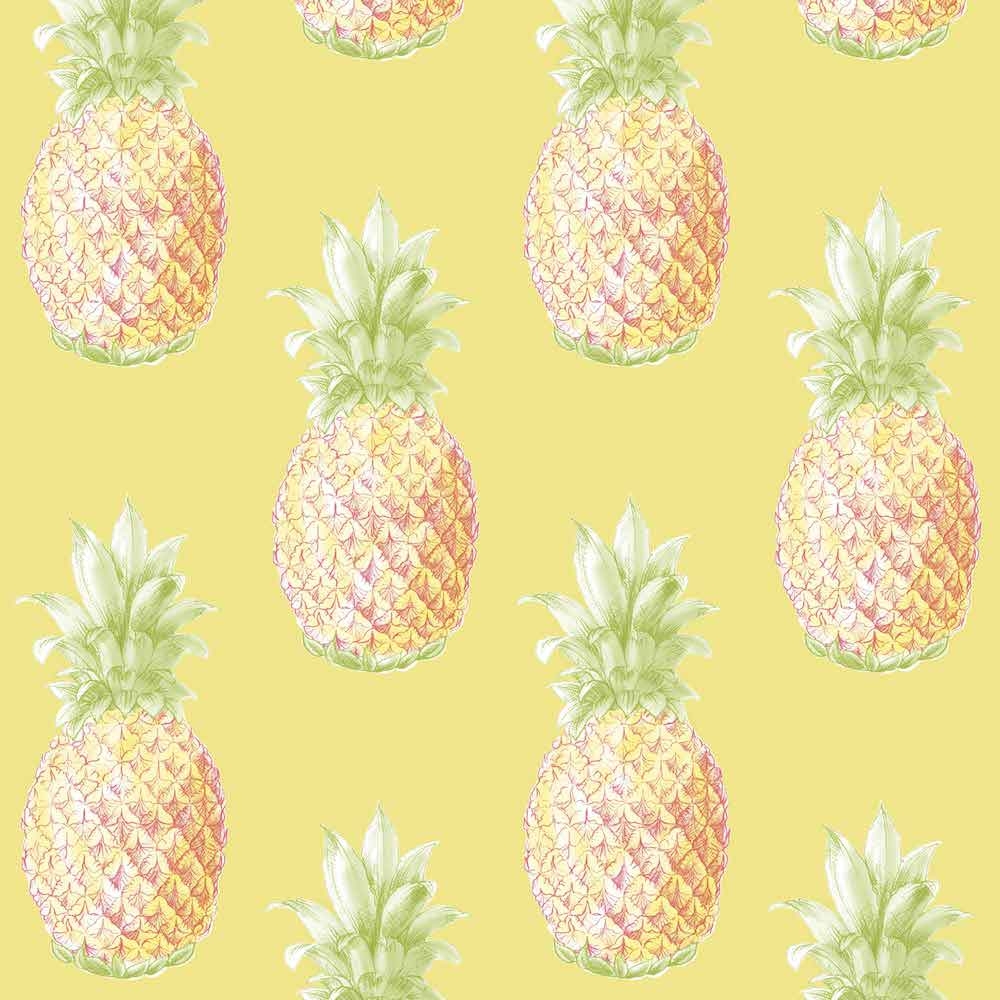 Straßenprint, Aloha, Ananas, Gelb, FD24138, 1000x1000 HD Handy